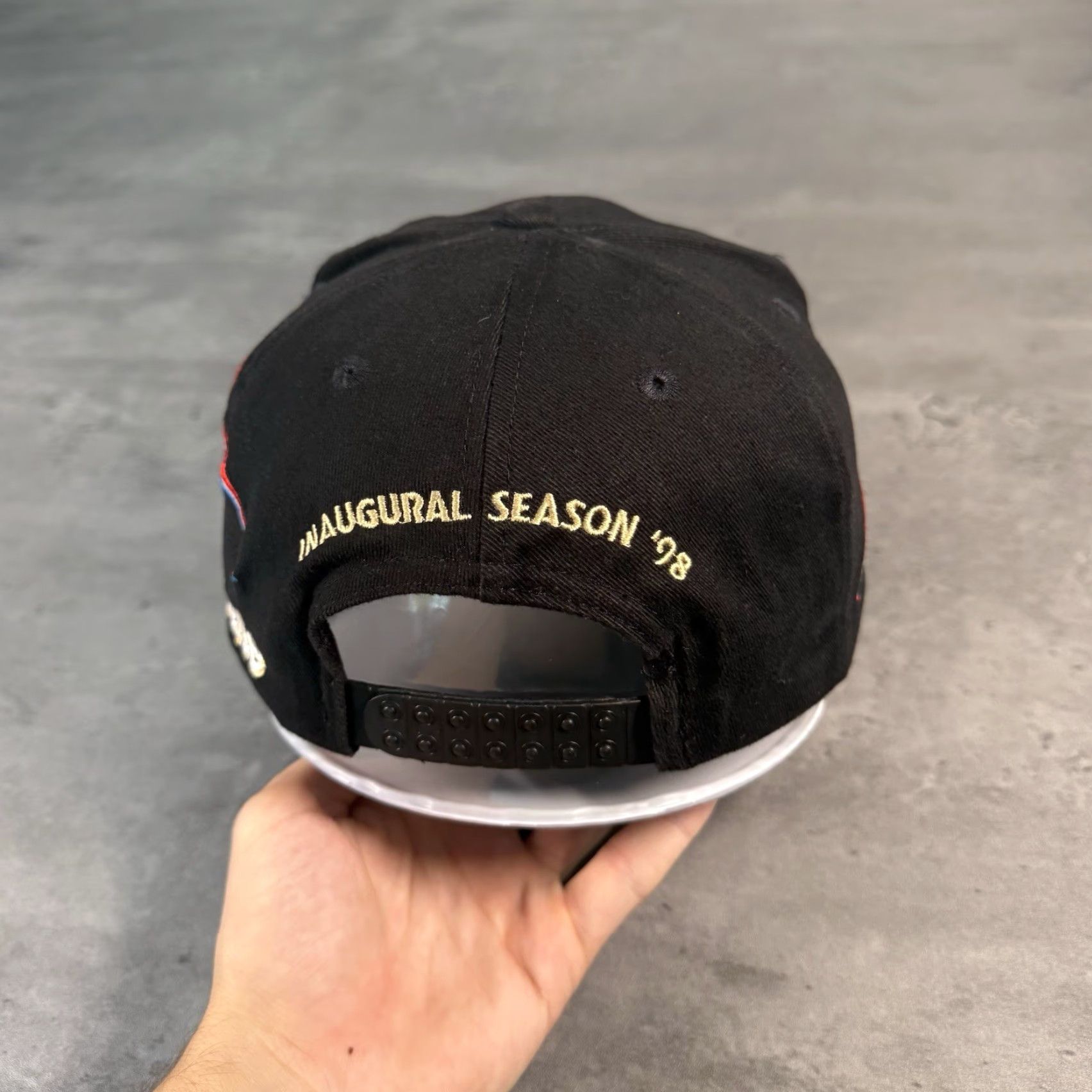 GAS VINTAGE Amoco Dave Blaney Snapback Hat Black NASCAR Trucker Racing Oil Gas Hat Mens One Size Cotton Tonkin Snap Back 90s 80s USA Farm Theme Size ONE SIZE - 4 Thumbnail
