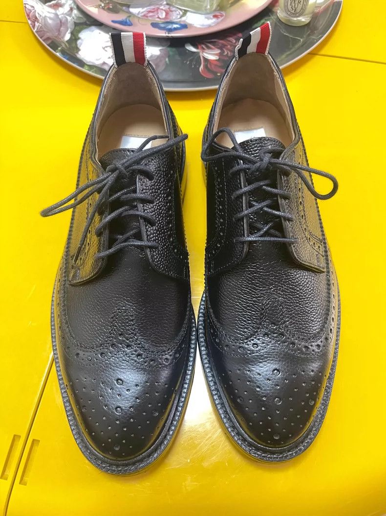 Thom Browne Thom Browne Black leather shoes Size US 6 / EU 39 - 1 Thumbnail