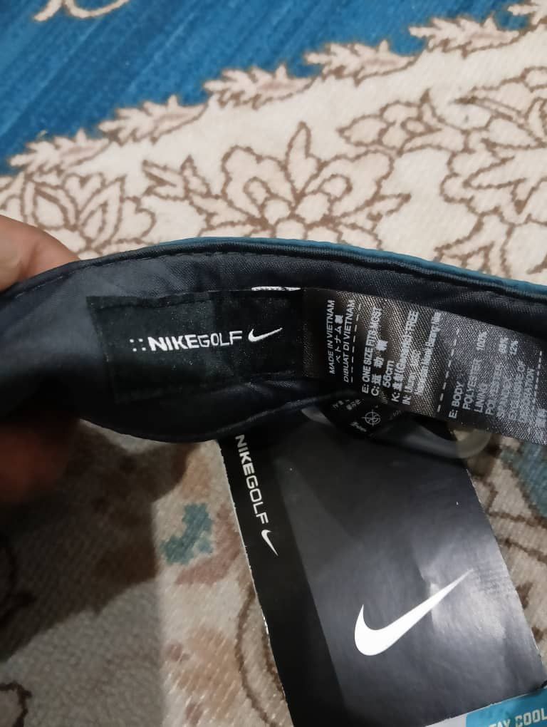 Nike Nike RZN VRS 56cm adjustable NOS Visor cap golf Nike Size 42 - 4 Thumbnail