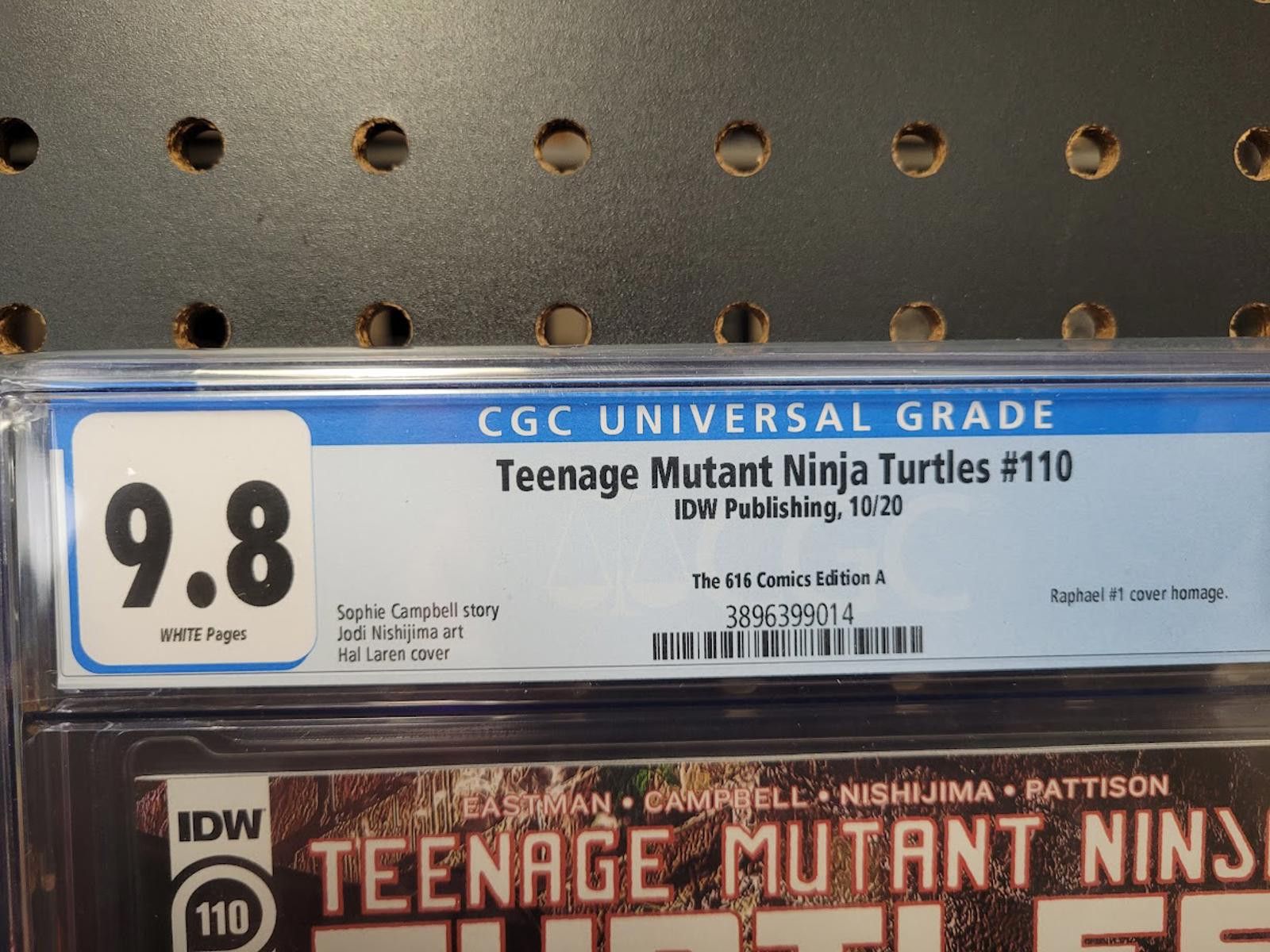 Other Teenage Mutant Ninja Turtles #110 CGC 9.8 - Raph #1 Homage Size ONE SIZE - 2 Thumbnail
