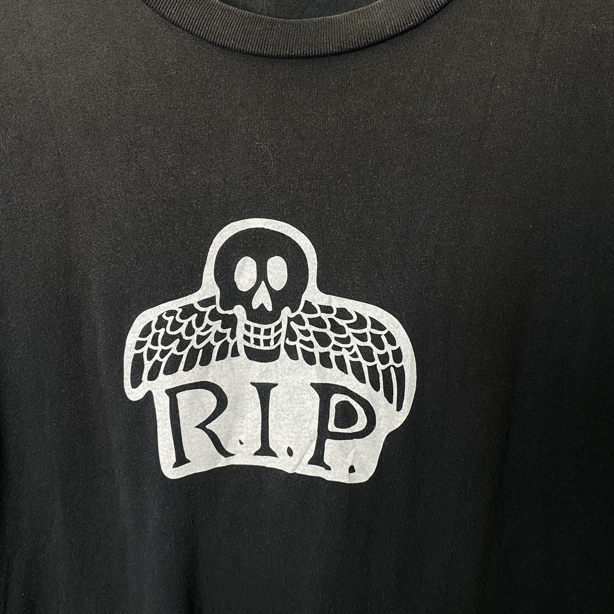 Hysteric Glamour × If Six Was Nine × Japanese Brand Y2K Vintage Skull RIP Grunge Cyber Gothic T Shirt Size US L / EU 52-54 / 3 - 2 Thumbnail