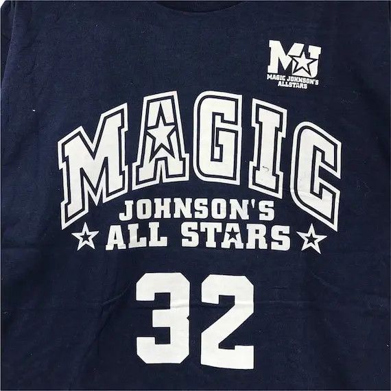 Champion × NBA Vtg MAGIC JOHNSON x CHAMPION All Stars Tee Shirt Size US M / EU 48-50 / 2 - 6 Thumbnail