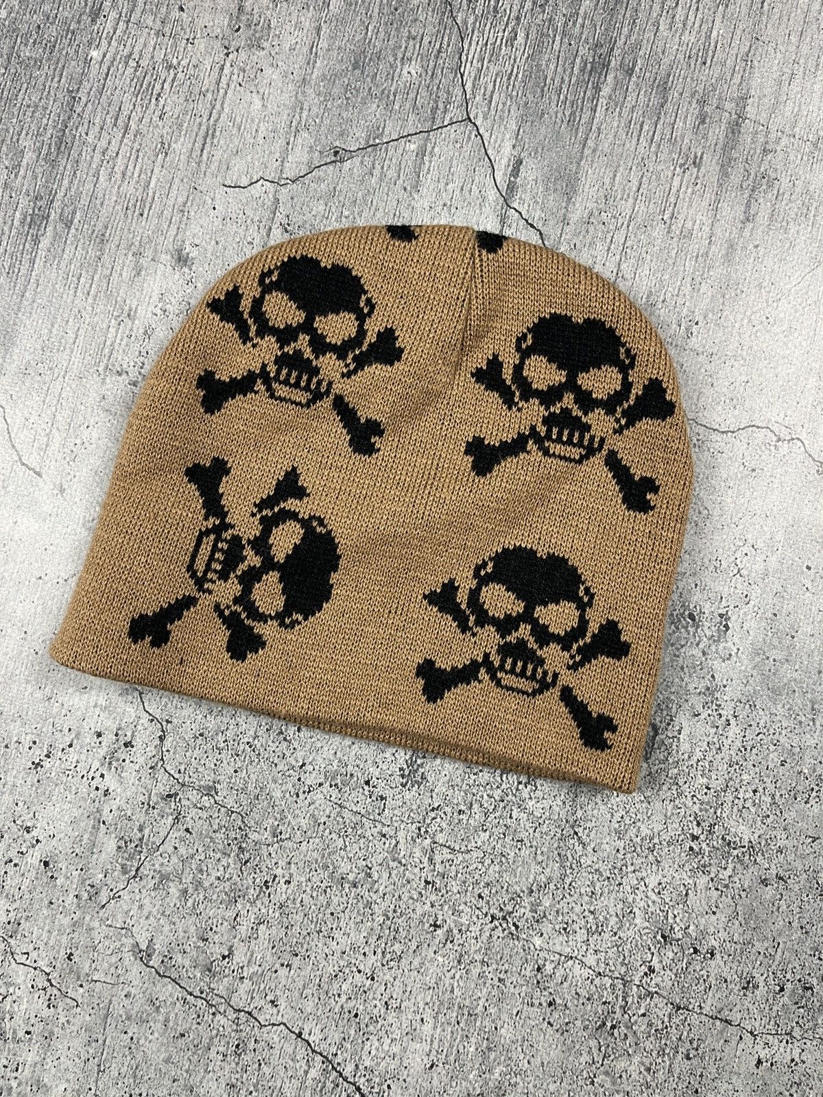Oakley × Vintage Vintage beanie hat with skull Oakley style Size ONE SIZE - 1 Thumbnail