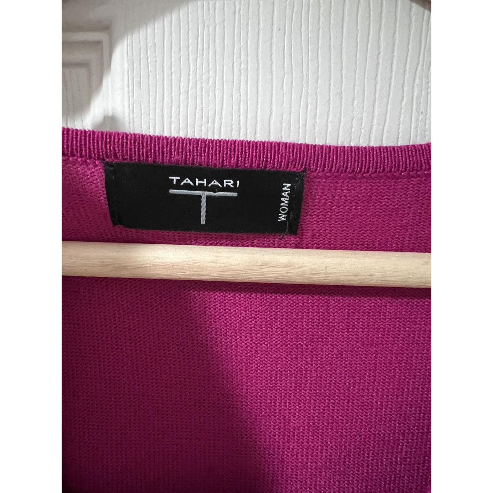 & Other Stories Tahari Women's Sweater Rayon Blend Tunic Long 2X A001779 Size L / US 10 / IT 46 - 7 Thumbnail
