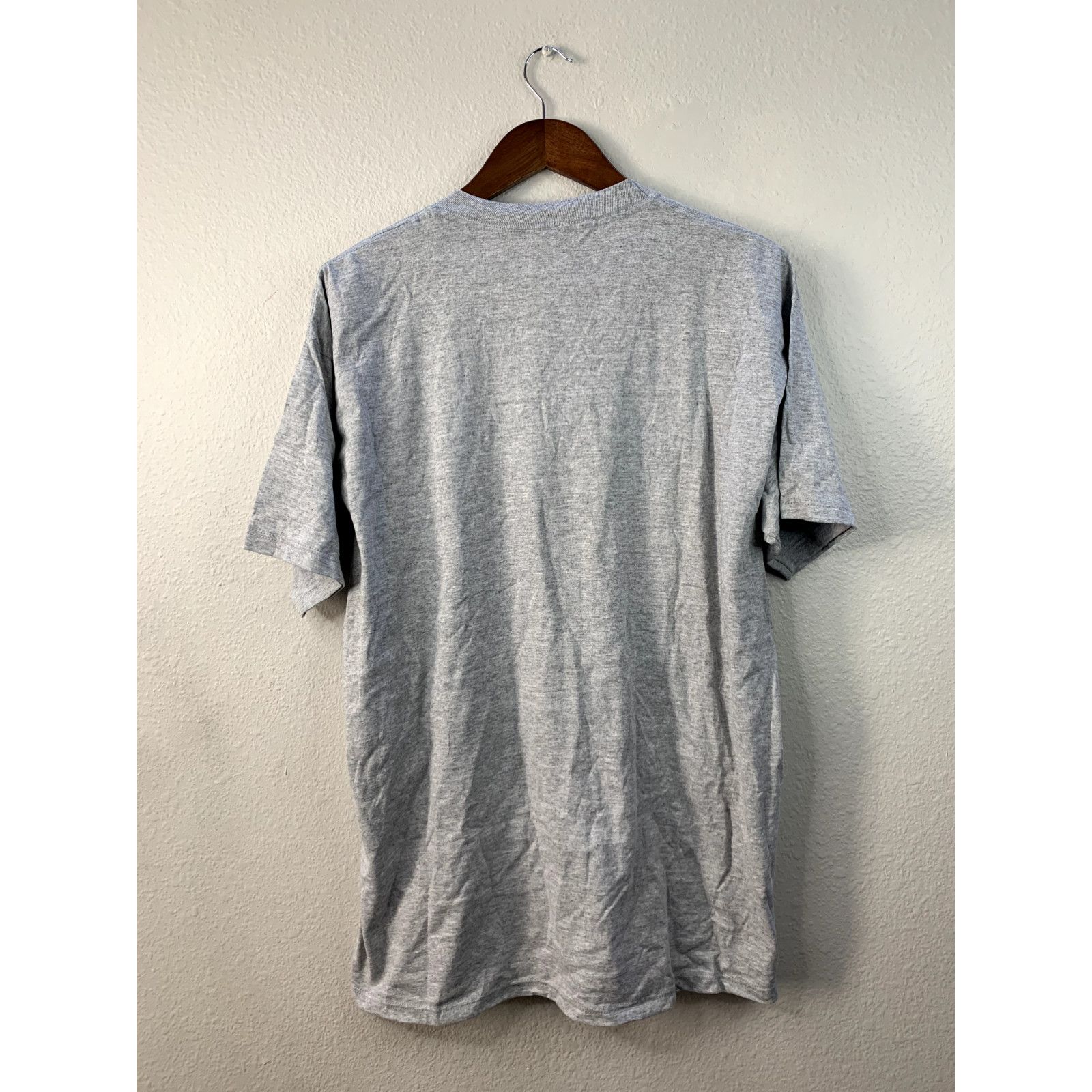 Jerzees Vintage Biker Trash Shirt Tee Large Gray 1995 VTG 90s 1990s Size US L / EU 52-54 / 3 - 4 Thumbnail