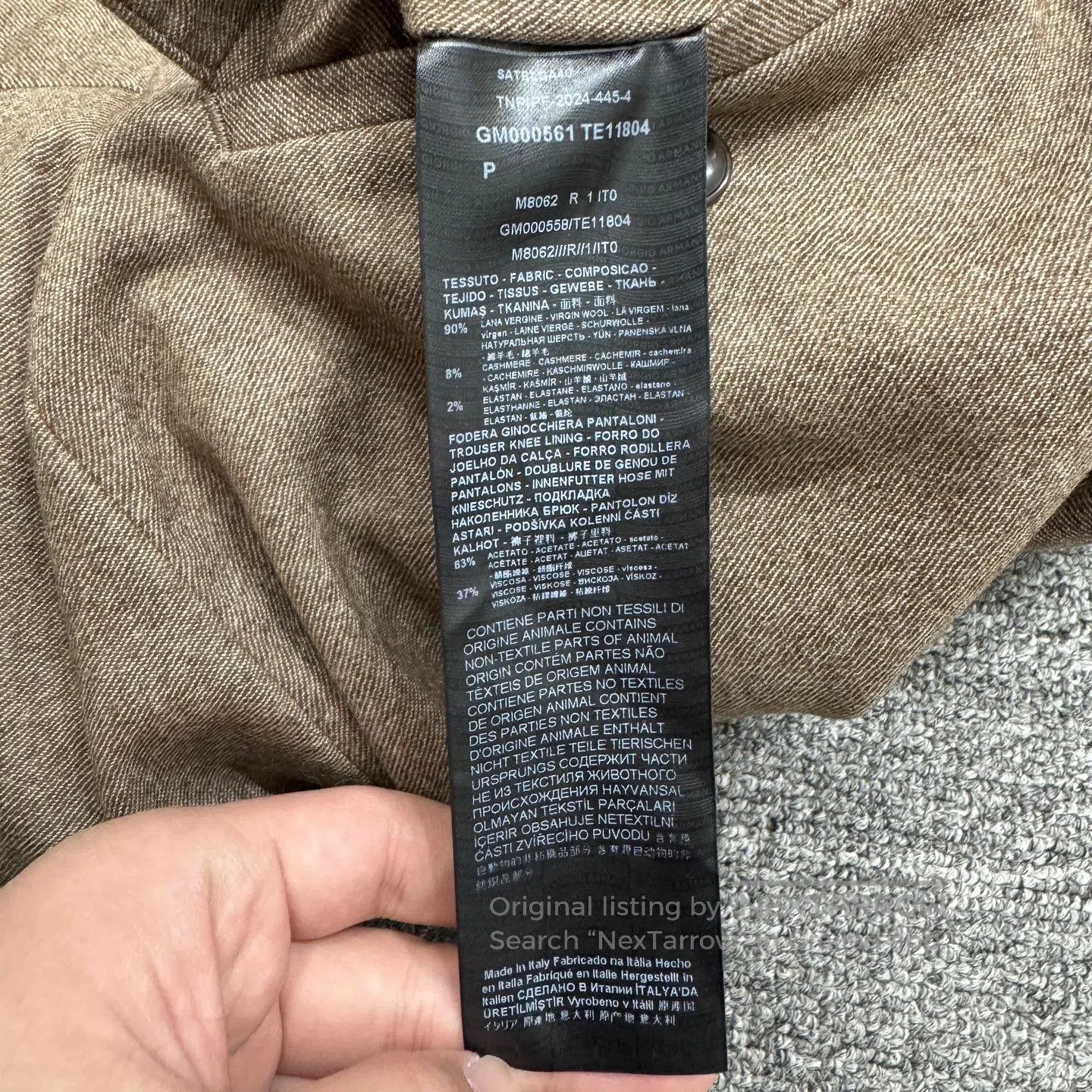 Armani Armani Wool casual pants| Size US 34 / EU 50 - 4 Thumbnail