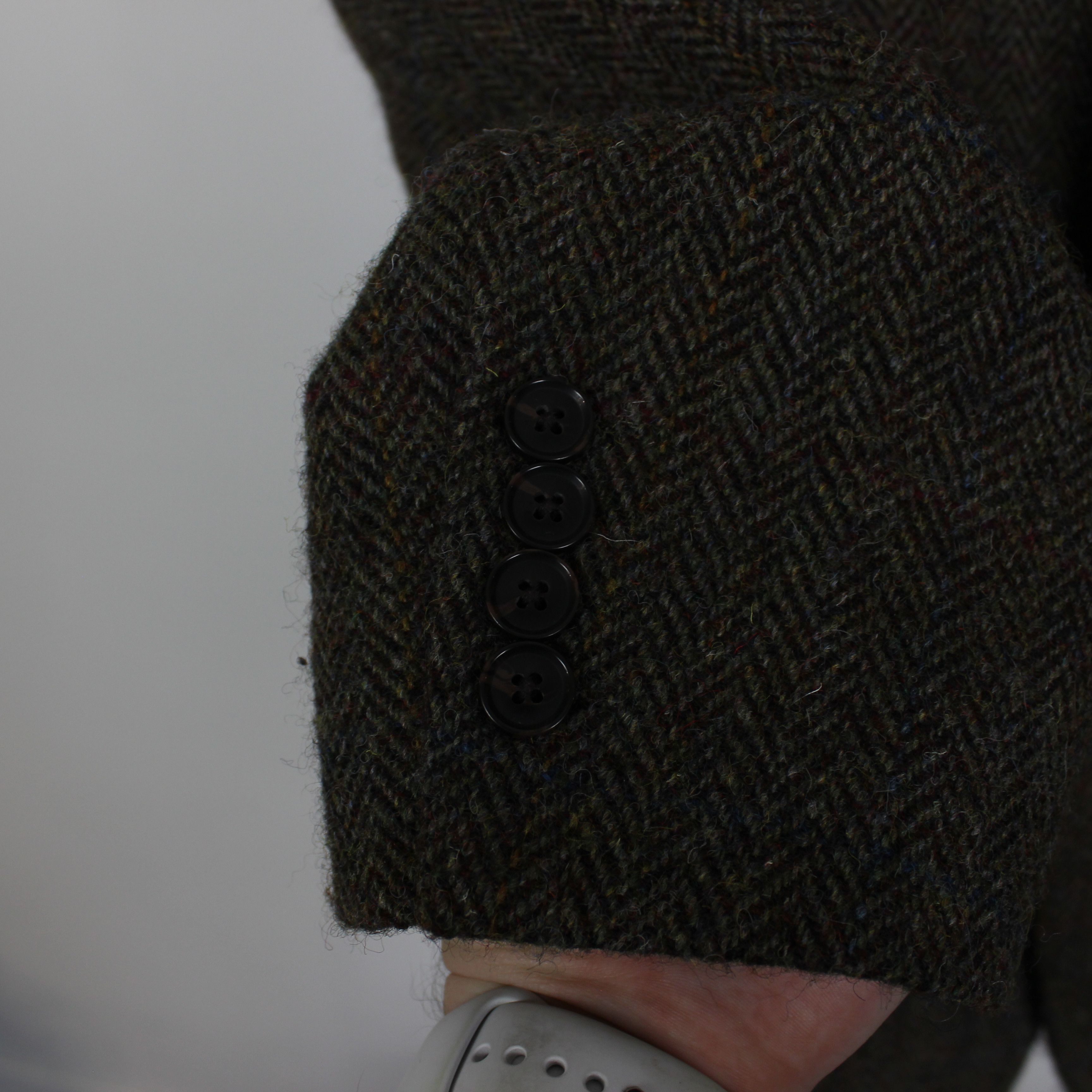 Harris Tweed Harris Tweed blazer men wool M L green olive Size 48R - 6 Thumbnail