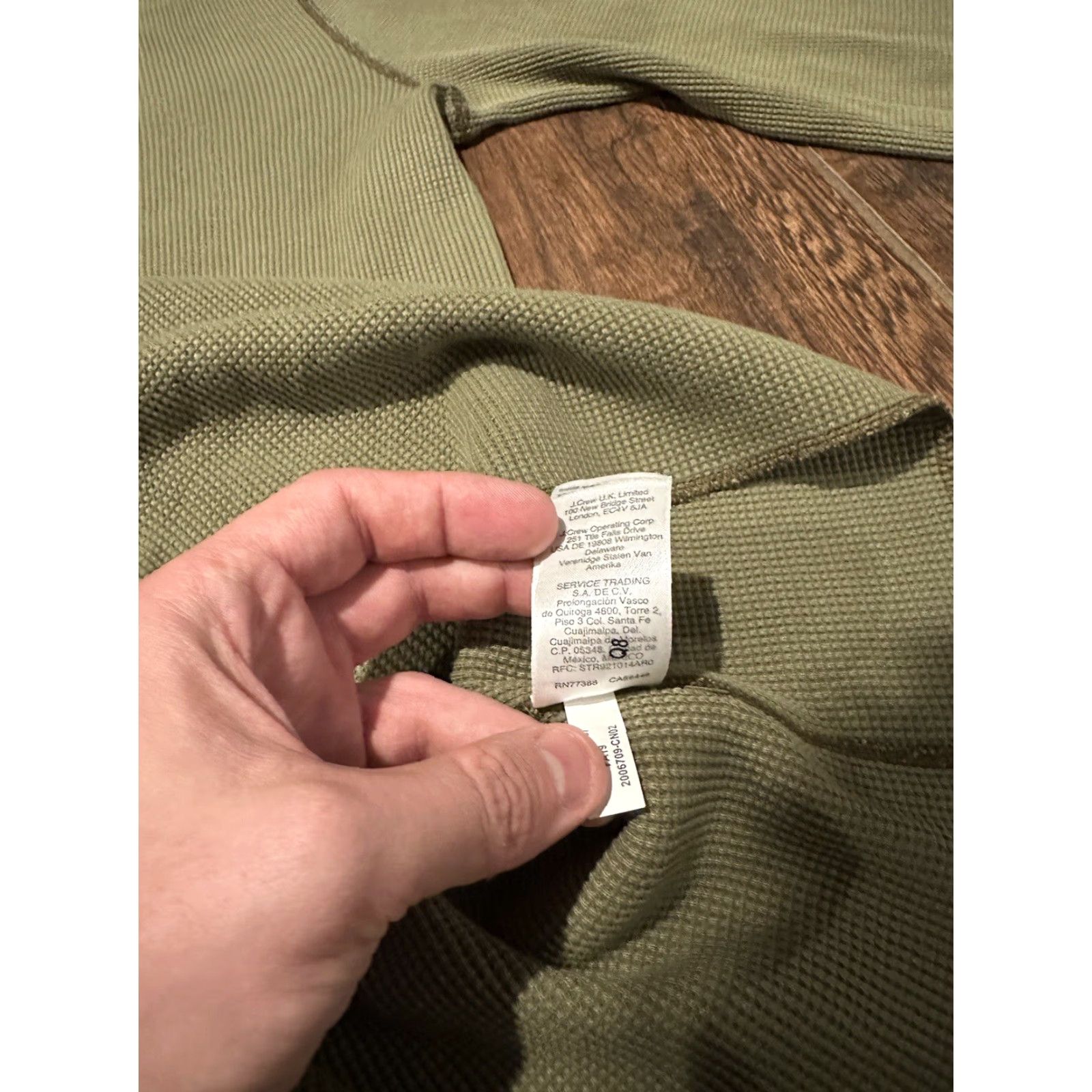 Wallace & Barnes NWT WALLACE & BARNES Mens Large Waffle Thermal Henley Shirt Green AD157 Size US L / EU 52-54 / 3 - 6 Thumbnail