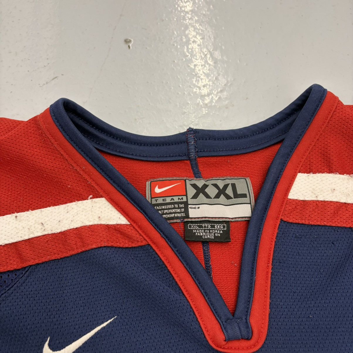 Nike Vintage USA Nike Team Blue/Red Hockey Jersey Size US XXL / EU 58 / 5 - 4 Thumbnail