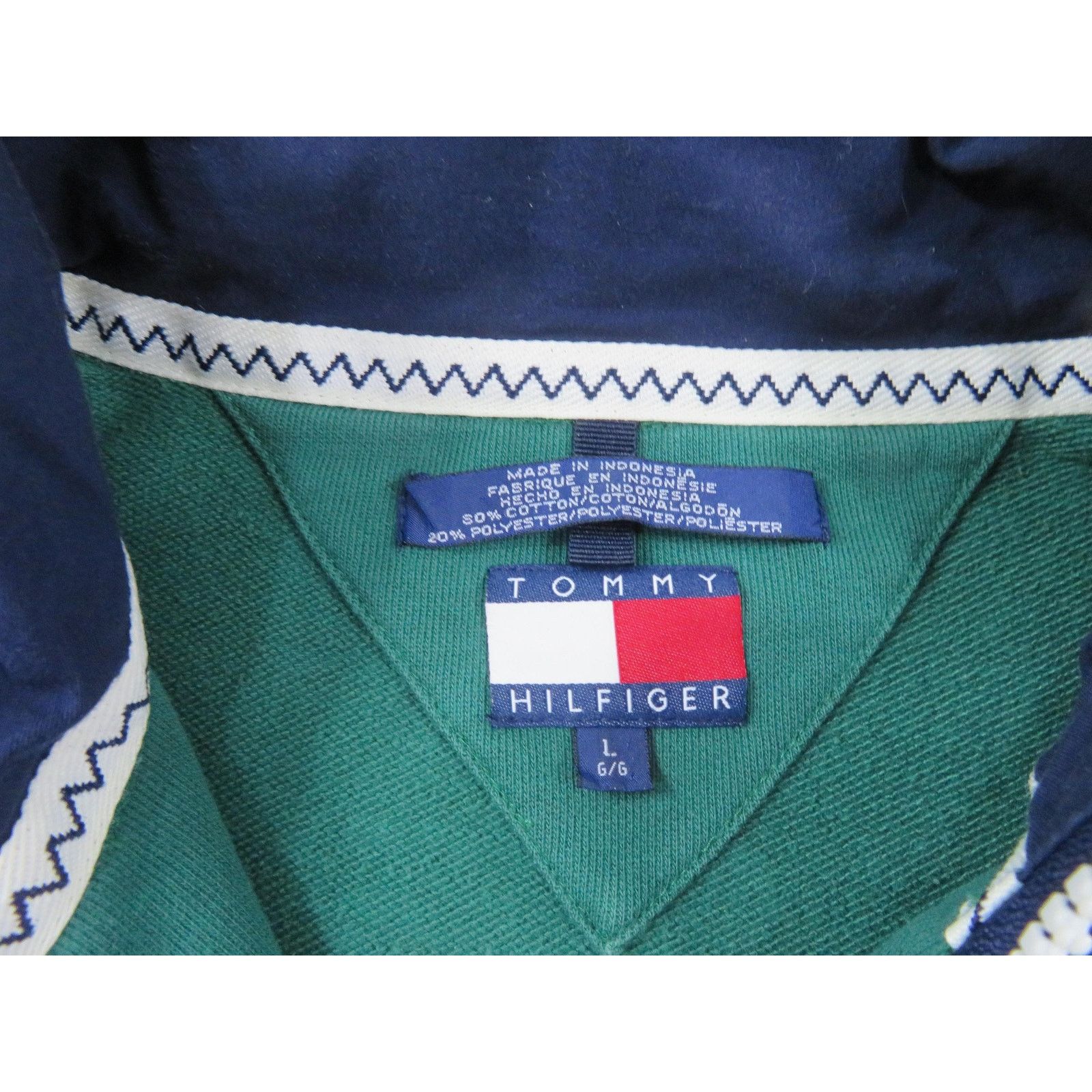 Tommy Hilfiger Tommy Hilfiger Knit Pullover Sweatshirt, High Collar L 90s Size US L / EU 52-54 / 3 - 4 Thumbnail