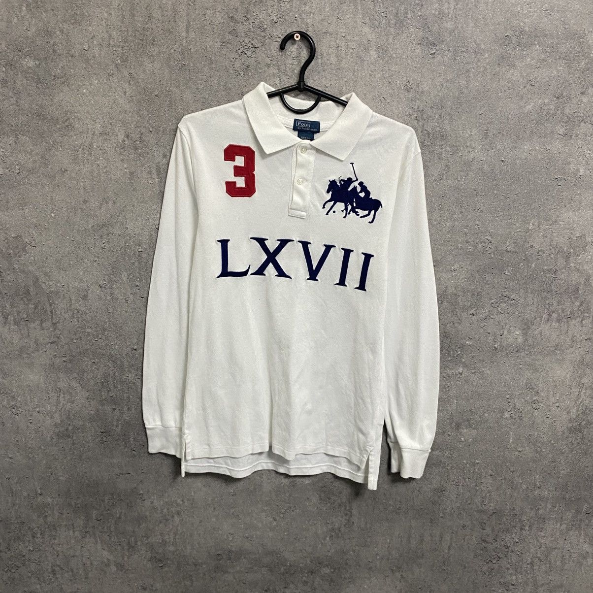 Polo Ralph Lauren Vintage Polo Ralph Lauren LXVII 3 Big Logo Hype long sleeve Size US M / EU 48-50 / 2 - 1 Thumbnail