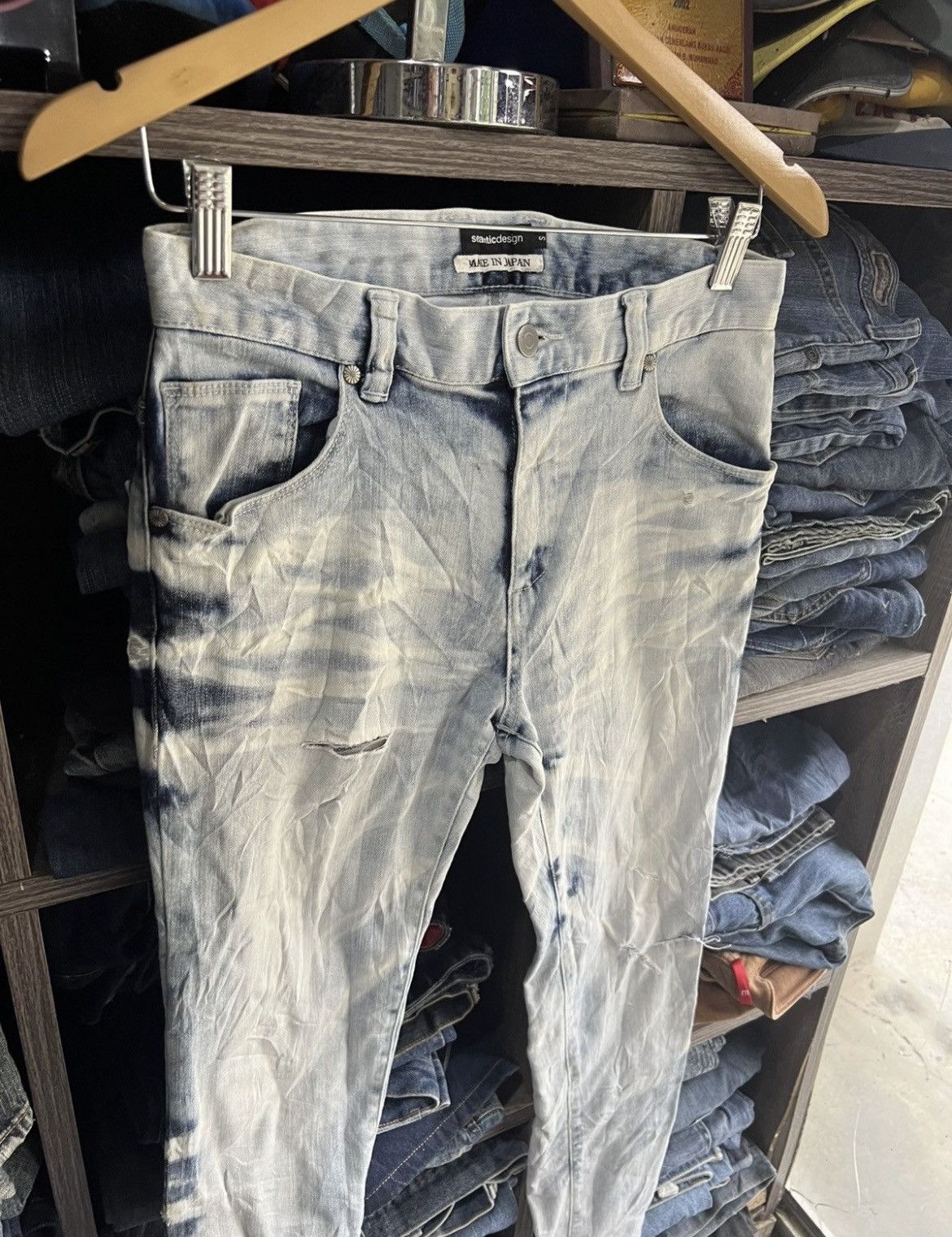 semanticdesign 🔥Semantic Design Stretch Distressed Denim Size US 29 - 8 Thumbnail