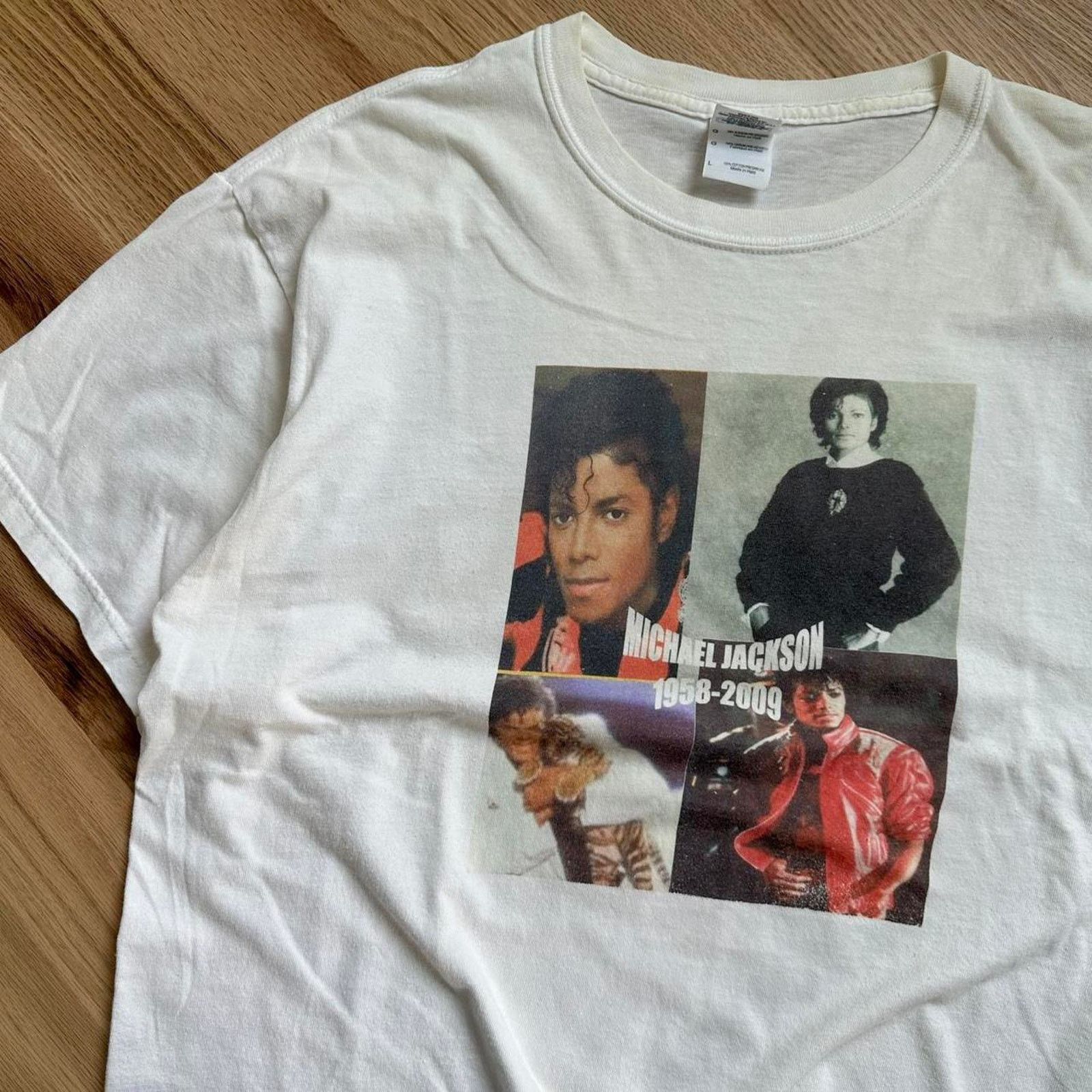Band Tees × Other × Vintage Vintage Michael Jackson Tribute Memorial Graphic Tee Shirt Size US L / EU 52-54 / 3 - 2 Thumbnail