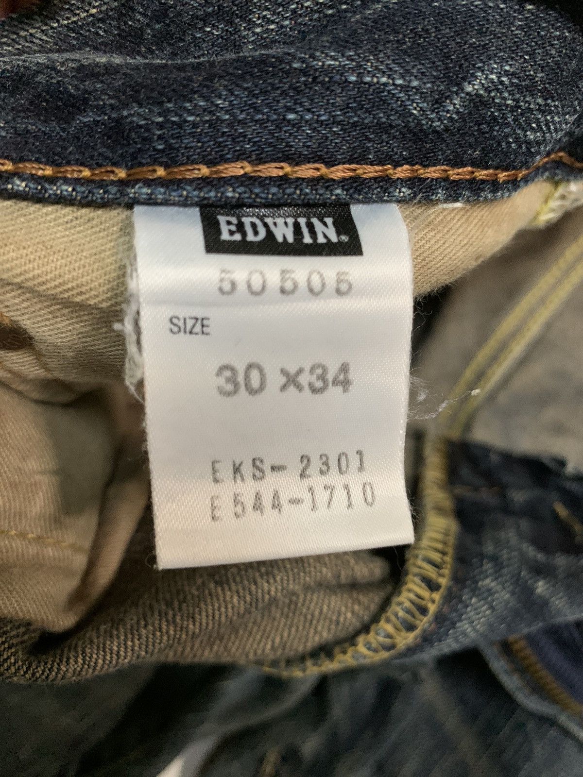 Edwin × If Six Was Nine × Kapital VINTAGE EDWIN 505Z SELVEDGE RUSTY JAPANASE DISTRESSED DENIM Size US 32 / EU 48 - 21 Thumbnail