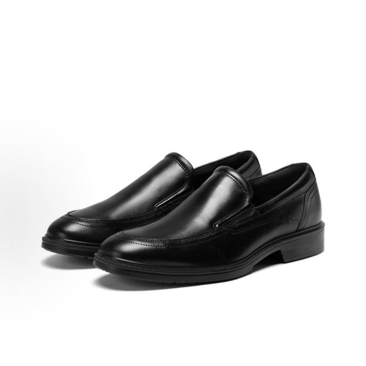 Ecco ECCO MEN'S 46 MAITLAND BLACK GENUINE LEATHER SLIP ON DRESS Size US 12 / EU 45 - 1 Thumbnail