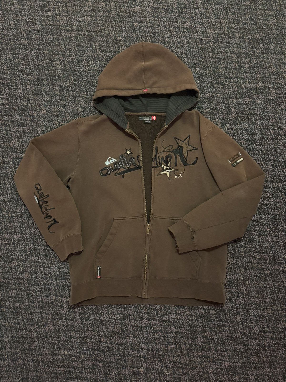 Quicksilver × Quiksilver × Vintage QUIKSILVER Y2K ZIP-UP HOODIE