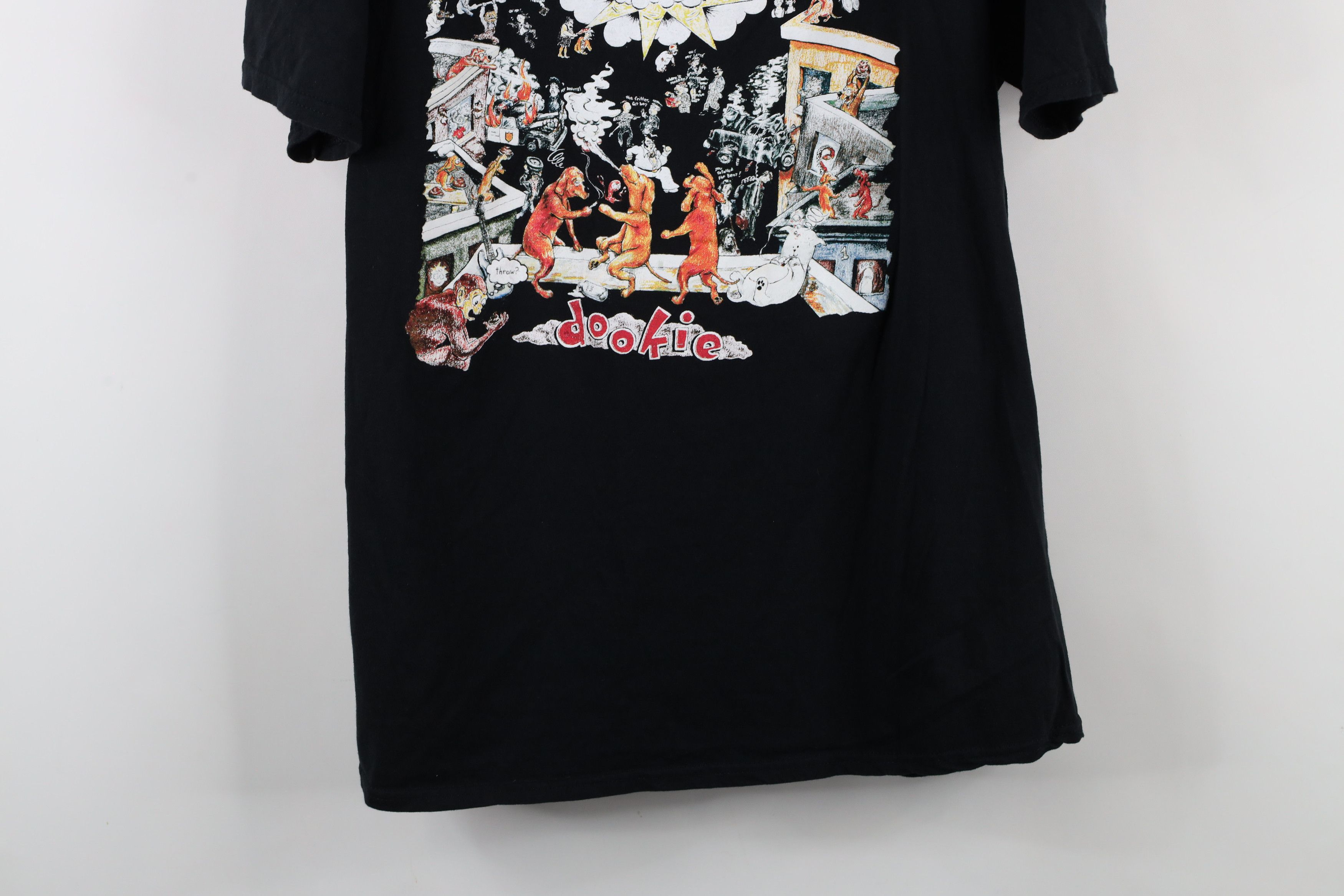Vintage Retro Spell Dookie Green Day Band Short Sleeve T-Shirt Black Size US XXL / EU 58 / 5 - 3 Thumbnail