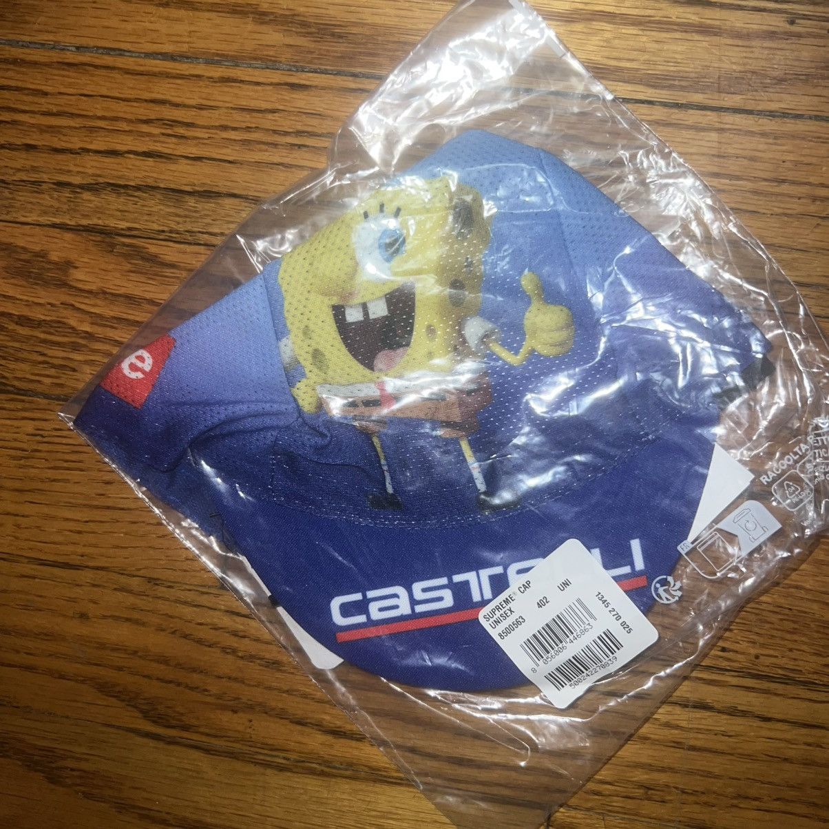 Supreme Supreme Spongebob Squarepants Castelli Cycling Cap Blue Hat Size ONE SIZE - 5 Thumbnail