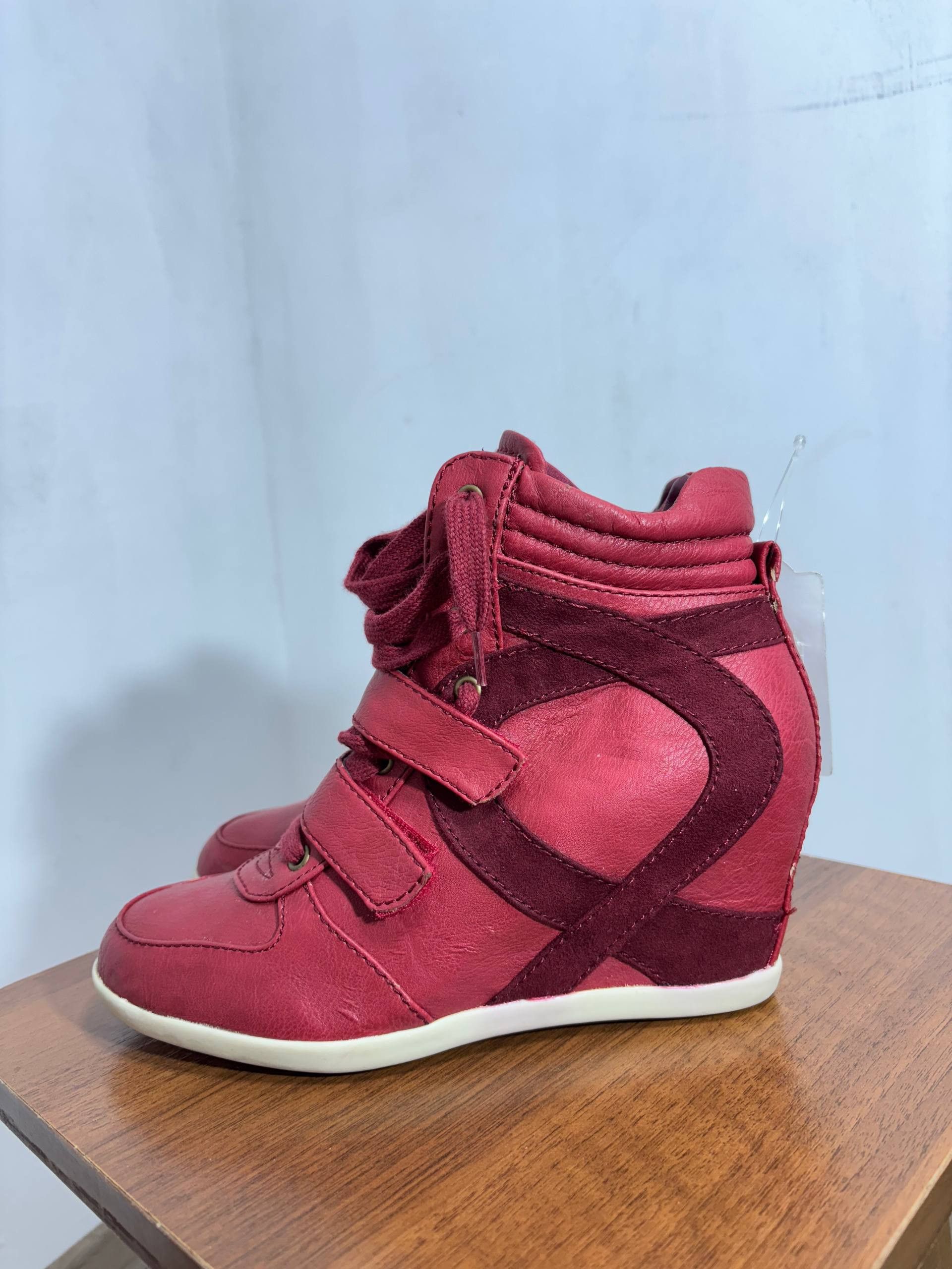 Isabel Marant Etoile Isabel Marant Etoile style Leather Hi-Top Sneakers Shoes Size US 8 / IT 38 - 8 Thumbnail