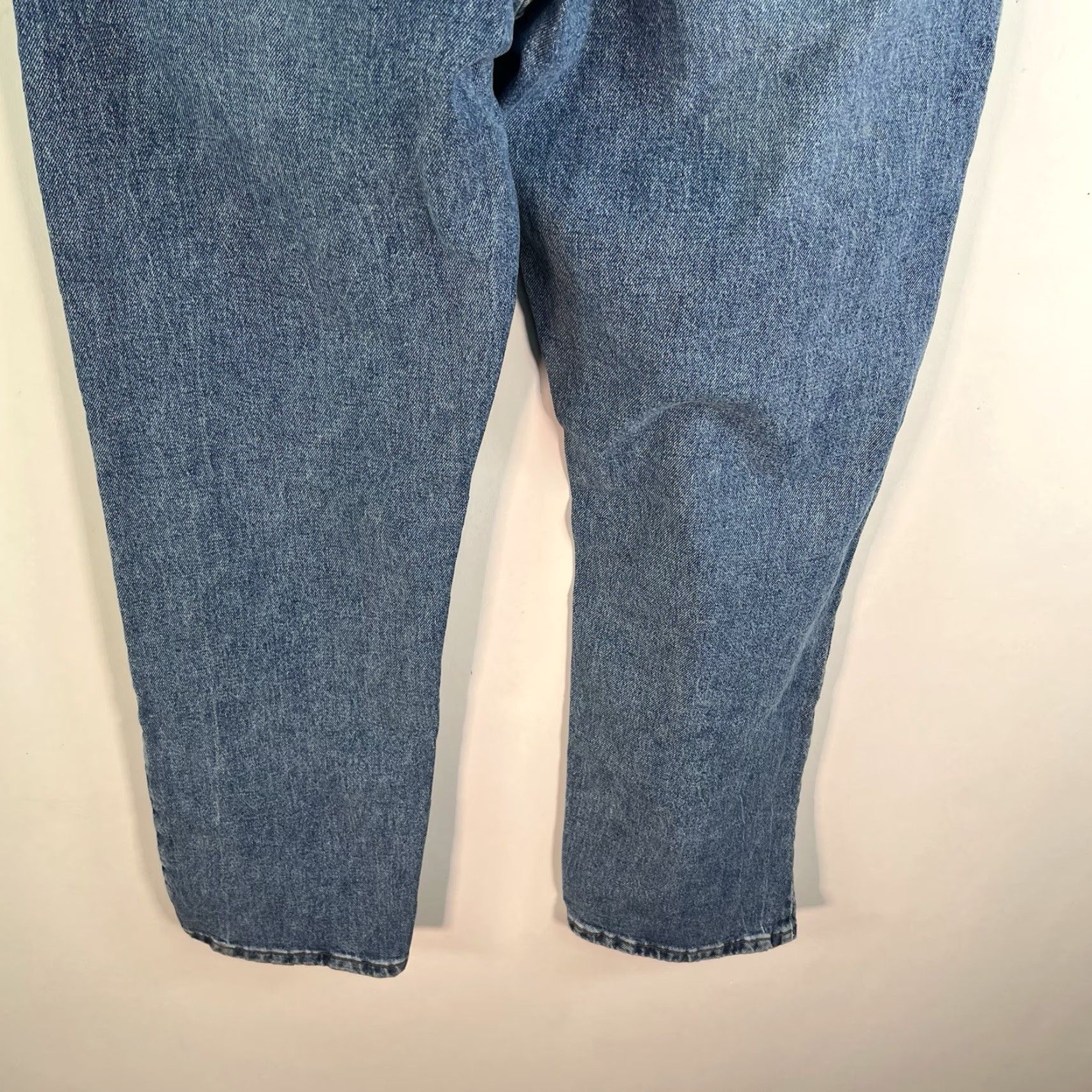 Lee Lee Jeans Relaxed It Straight Denim Jean Mens Size 34 X29 Blue Regular Medium Wash 90s Logo USA Vintage: No Mens Size US 34 / EU 50 - 7 Thumbnail