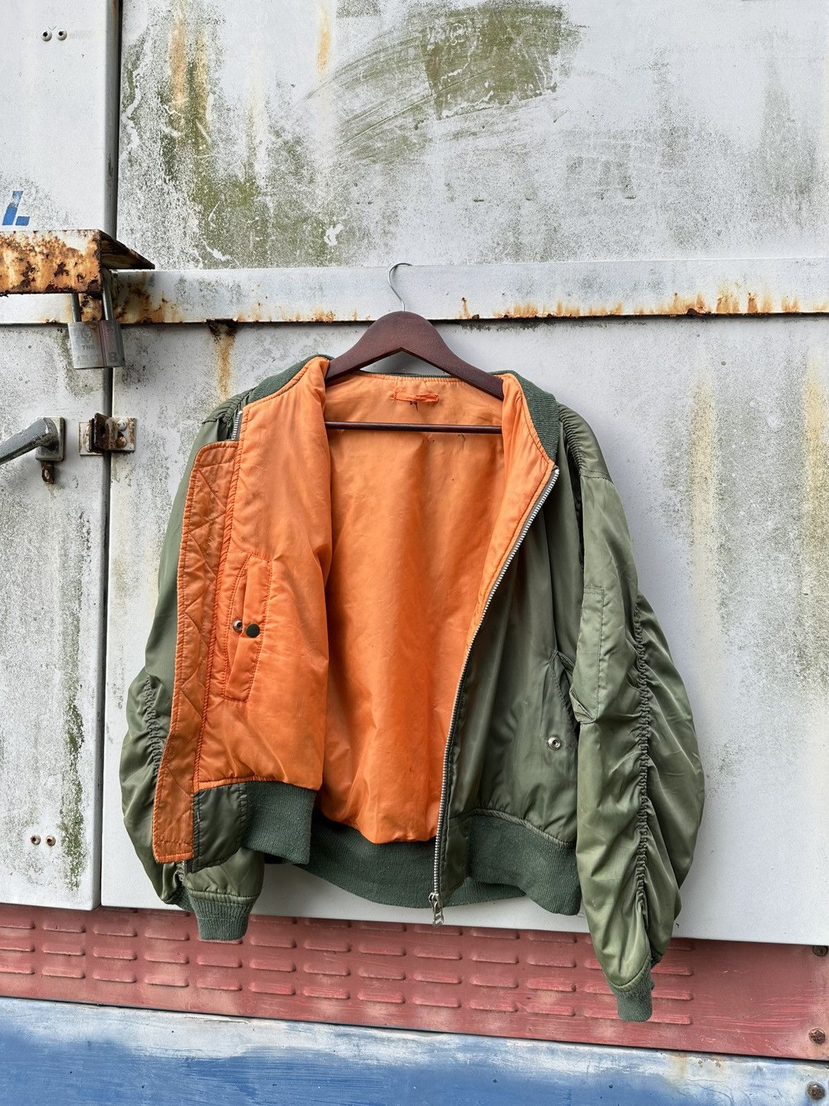 Vintage 🪖Vintage MA-1 Man Intermediate Bomber Jacket Size US M / EU 48-50 / 2 - 8 Thumbnail