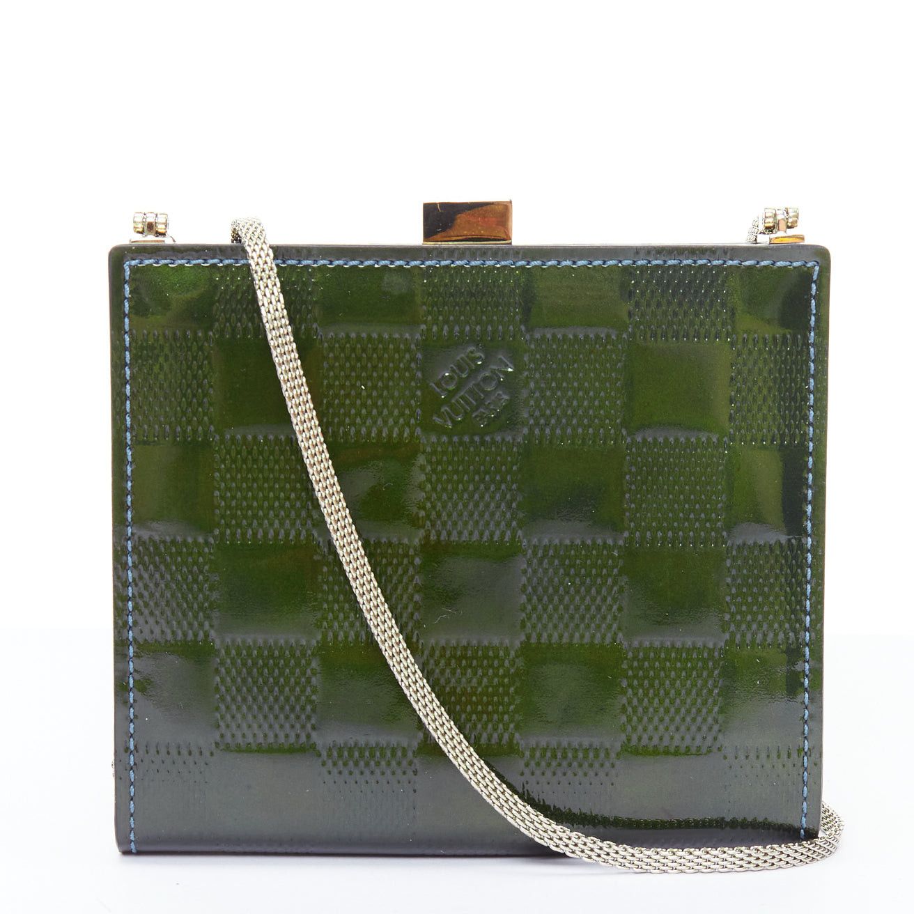 Louis Vuitton LOUIS VUITTON Damier Vernis Ange PM green patent LV crossbody bag Size ONE SIZE - 1 Thumbnail