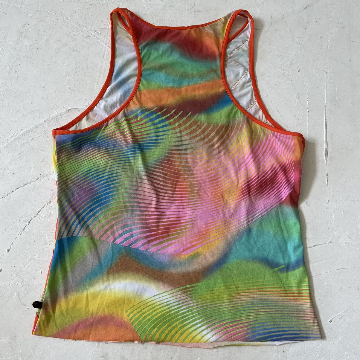 Versace Versace Y2K Retro Diagonal Stripes Tank Top Size XL Size XL / US 12-14 / IT 48-50 - 2 Thumbnail