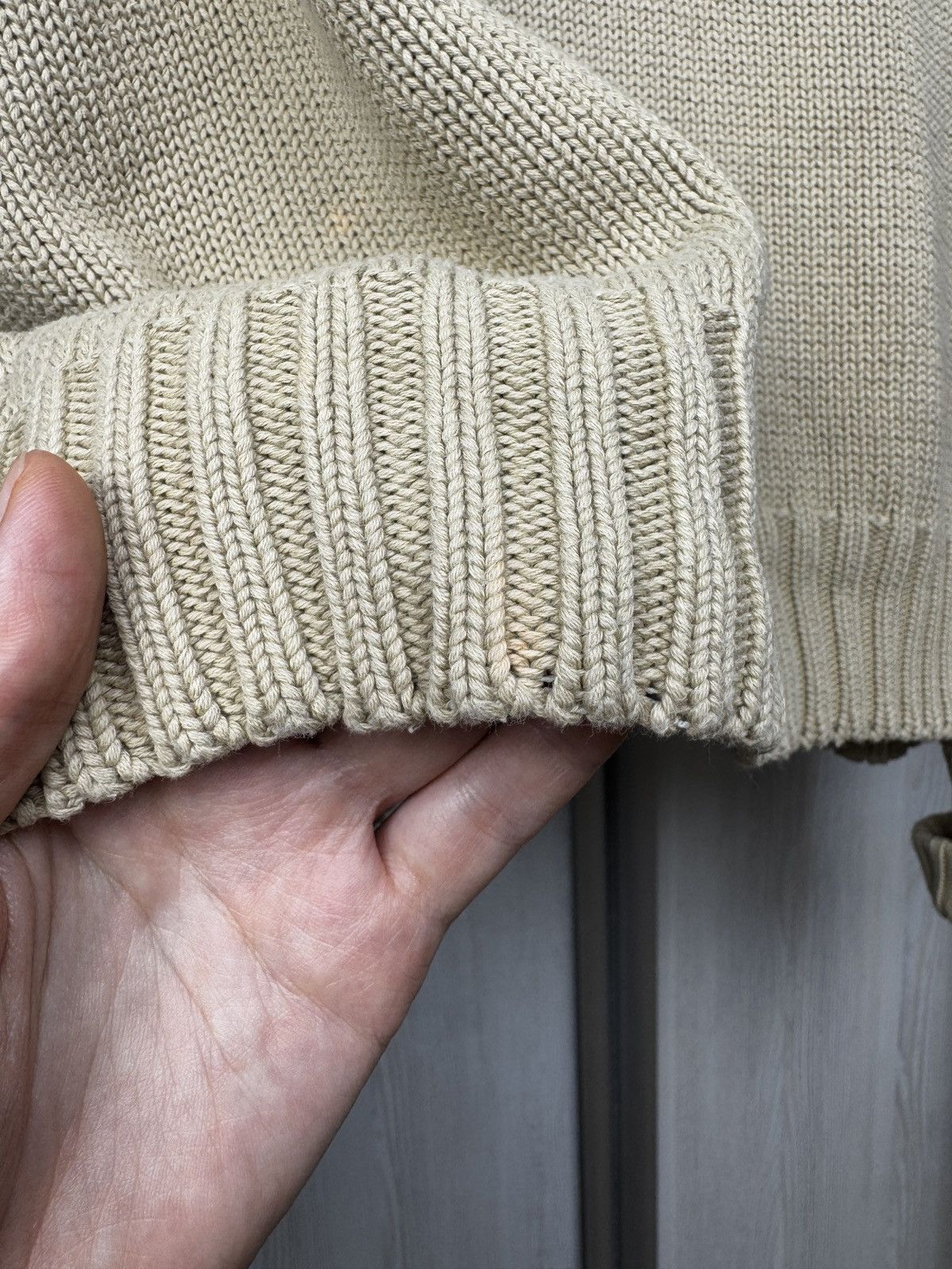 Polo Ralph Lauren Vintage 90s Polo Ralph Lauren Knitted Sweater Beige XXLarge Size US XXL / EU 58 / 5 - 7 Thumbnail