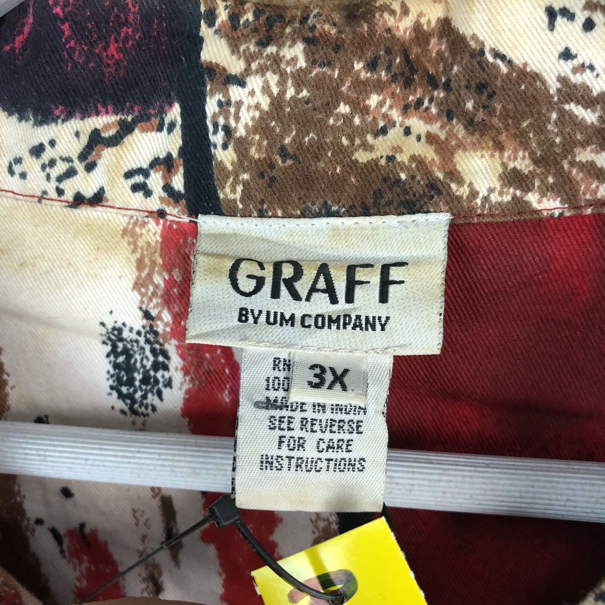 GRAFF DLL Graff Art vintage painter Red Shirt #A2554 Size US XXL / EU 58 / 5 - 10 Thumbnail