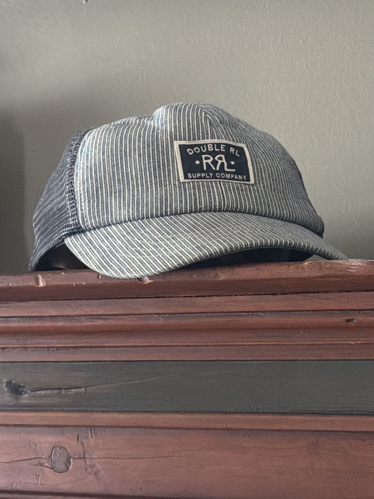 RRL Ralph Lauren RRL logo mesh back trucker cap | Grailed
