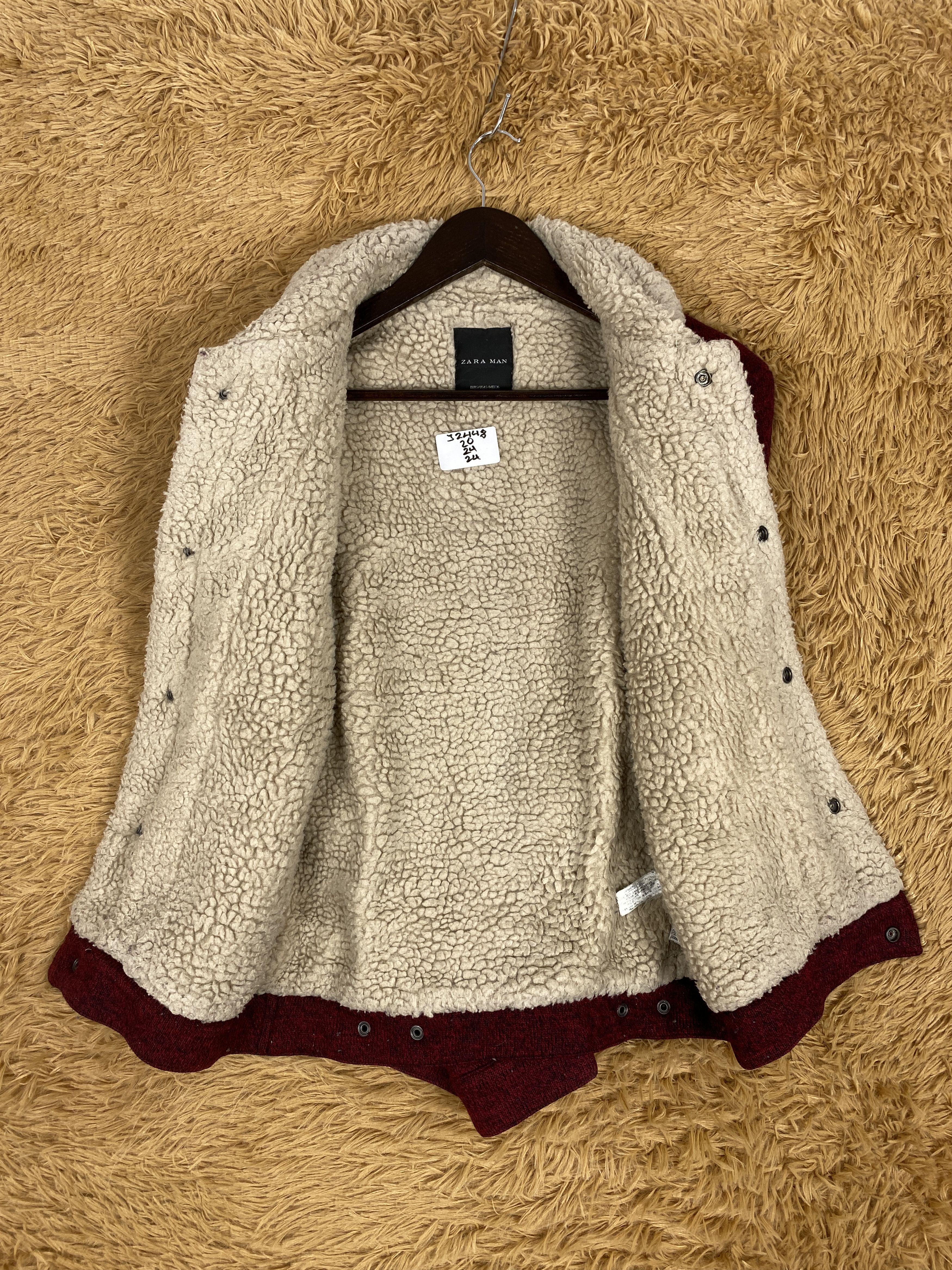 Zara Vintage Zara Man Wool Sherpa Lining Jacket PJ2448 Size US S / EU 44-46 / 1 - 6 Thumbnail