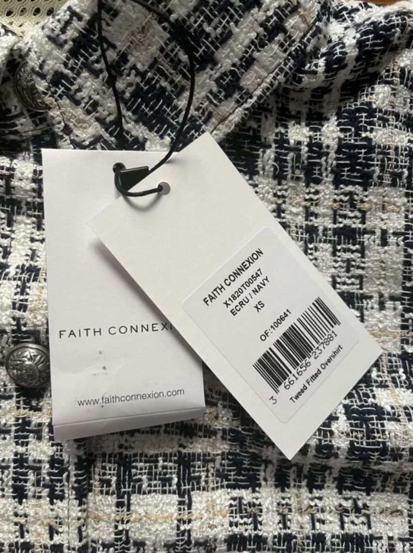Faith Connexion Faith Connexion Tweed Oversized Shirt Size US XS / EU 42 / 0 - 2 Thumbnail