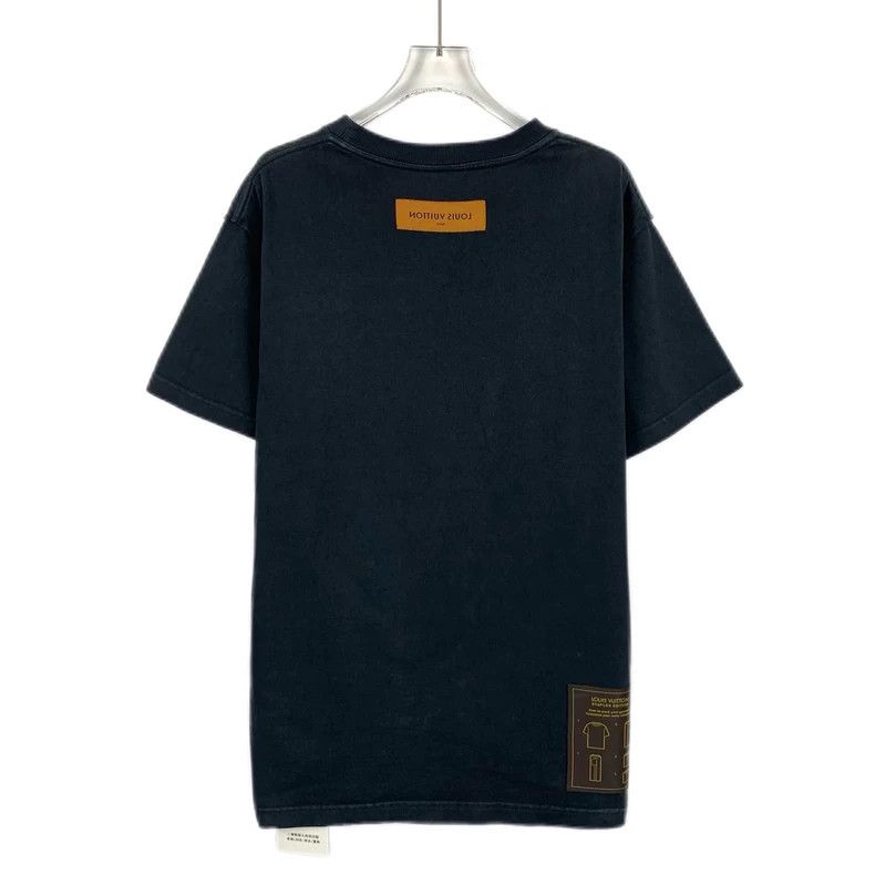 Louis Vuitton Louis Vuitton Black cotton crewneck short sleeve T-shirt Size US M / EU 48-50 / 2 - 2 Thumbnail