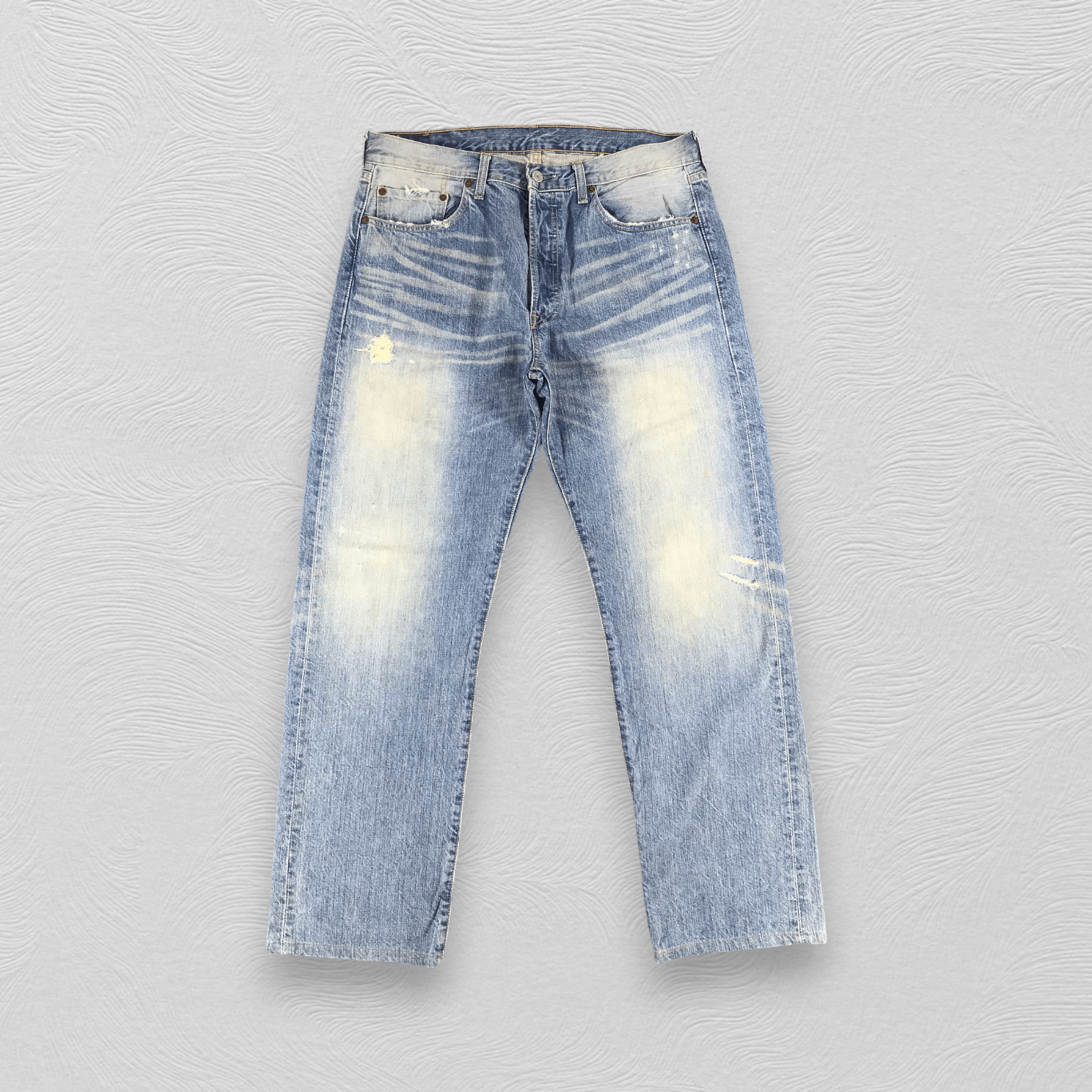 Vintage Levis 501 Jeans Stone Washed Distressed Denim KJ399