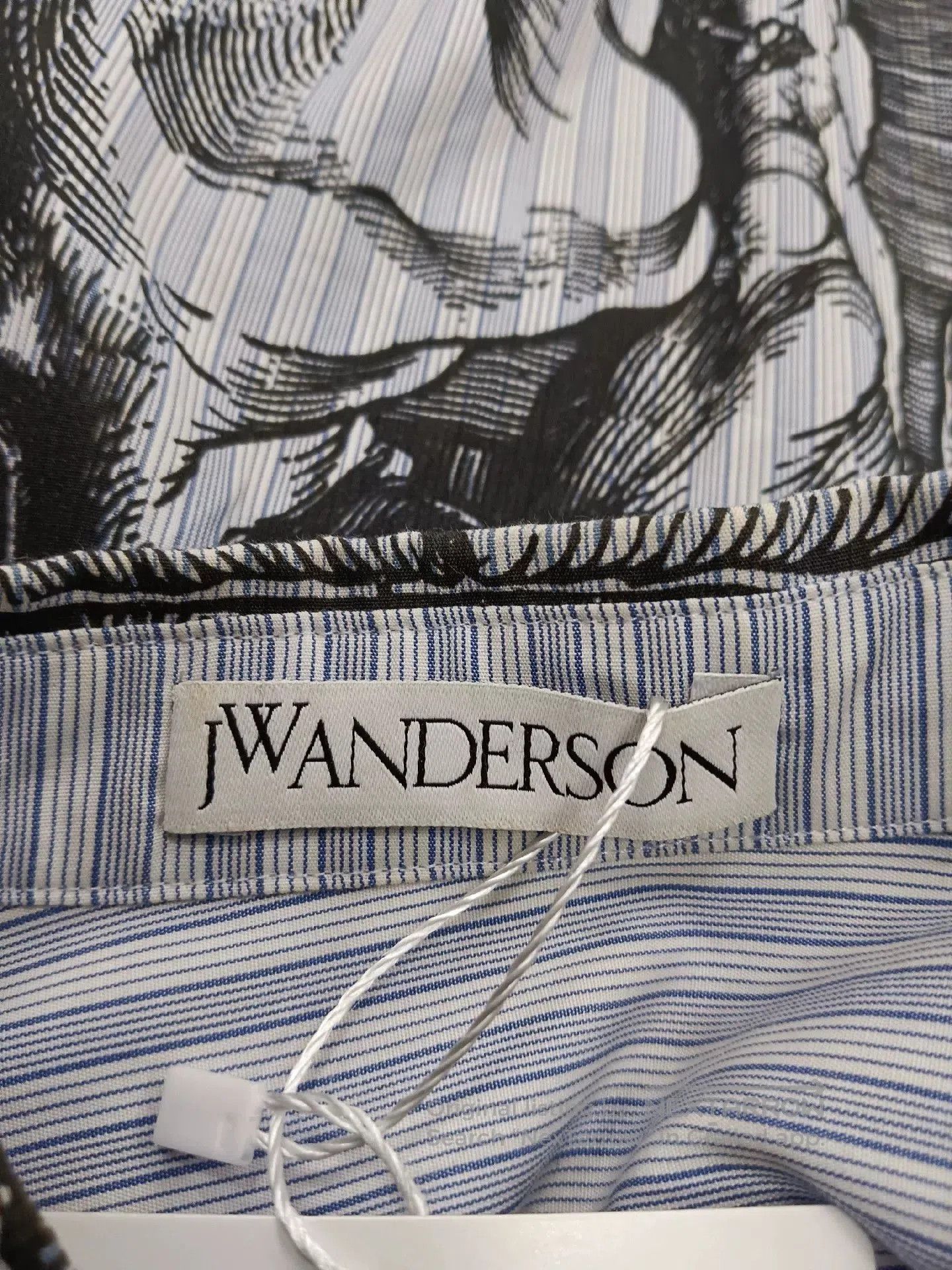JW Anderson jw anderson printed long sleeve shirt blue. Size US M / EU 48-50 / 2 - 3 Thumbnail