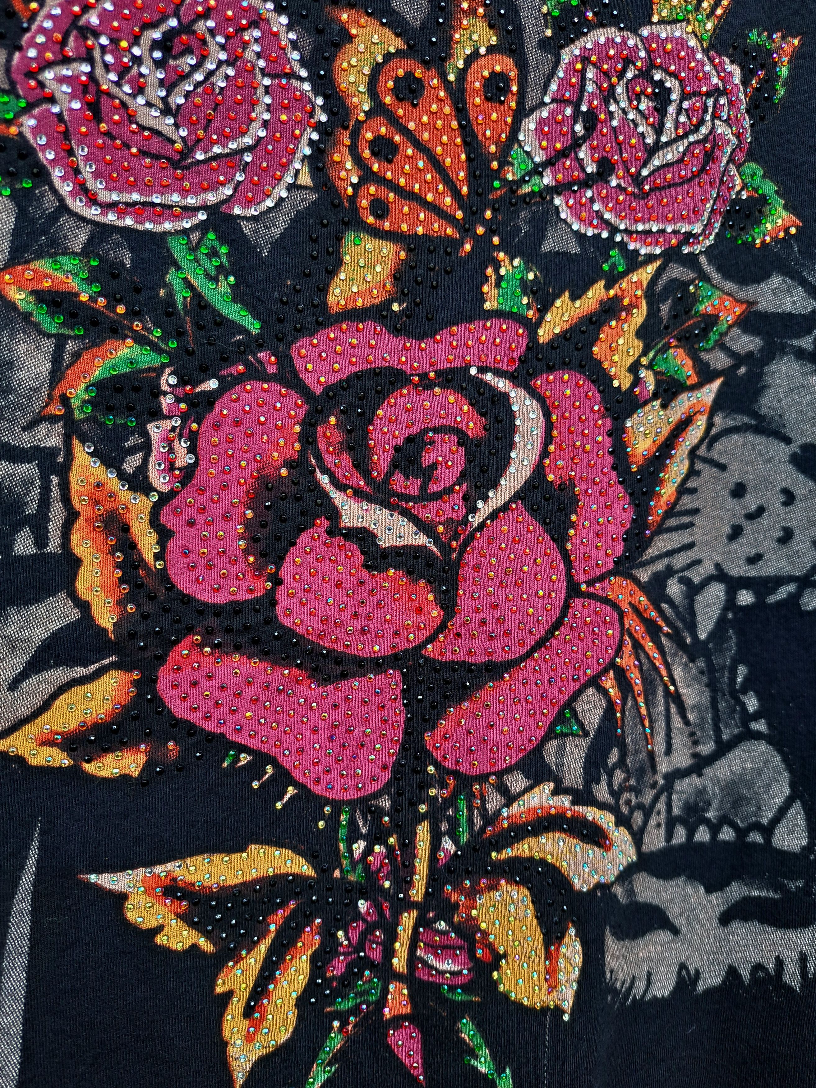 Ed Hardy Y2K Ed Hardy by Christian Audiger Printed Tshirt Tunic Size L / US 10 / IT 46 - 3 Thumbnail