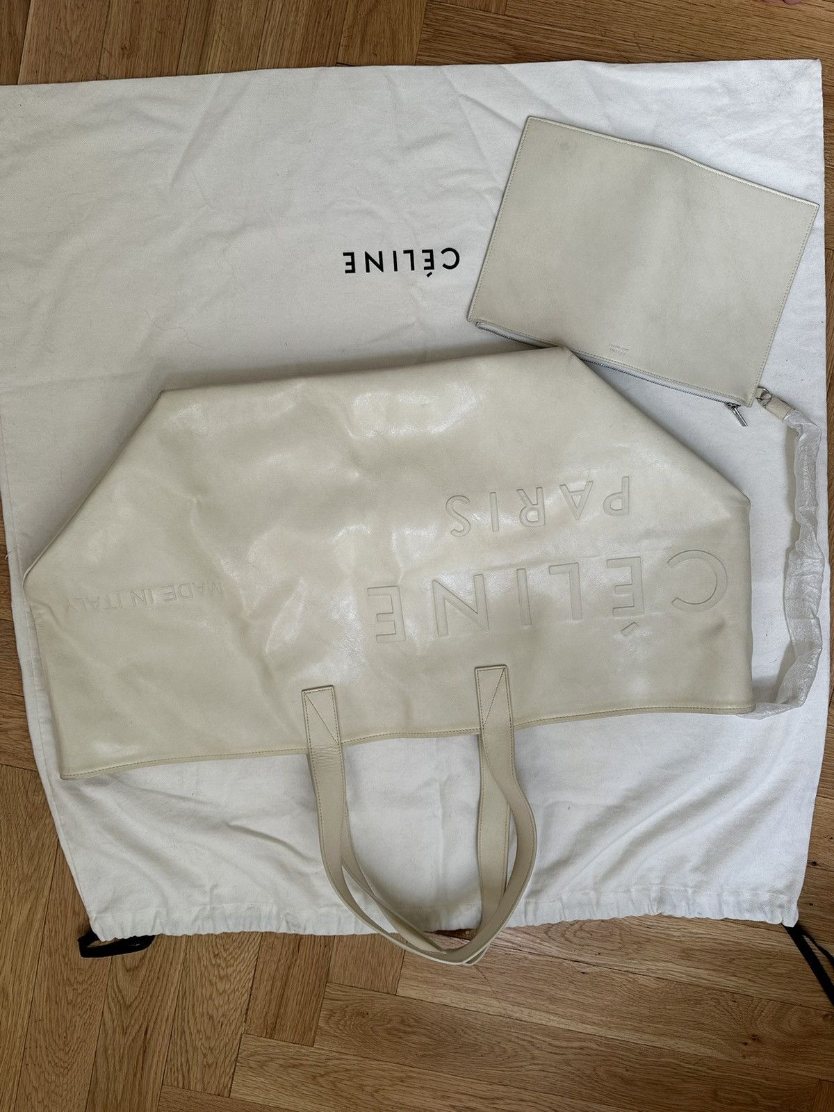 Celine Old Celine Phoebe Philo Made in Tote bag Size ONE SIZE - 12 Thumbnail