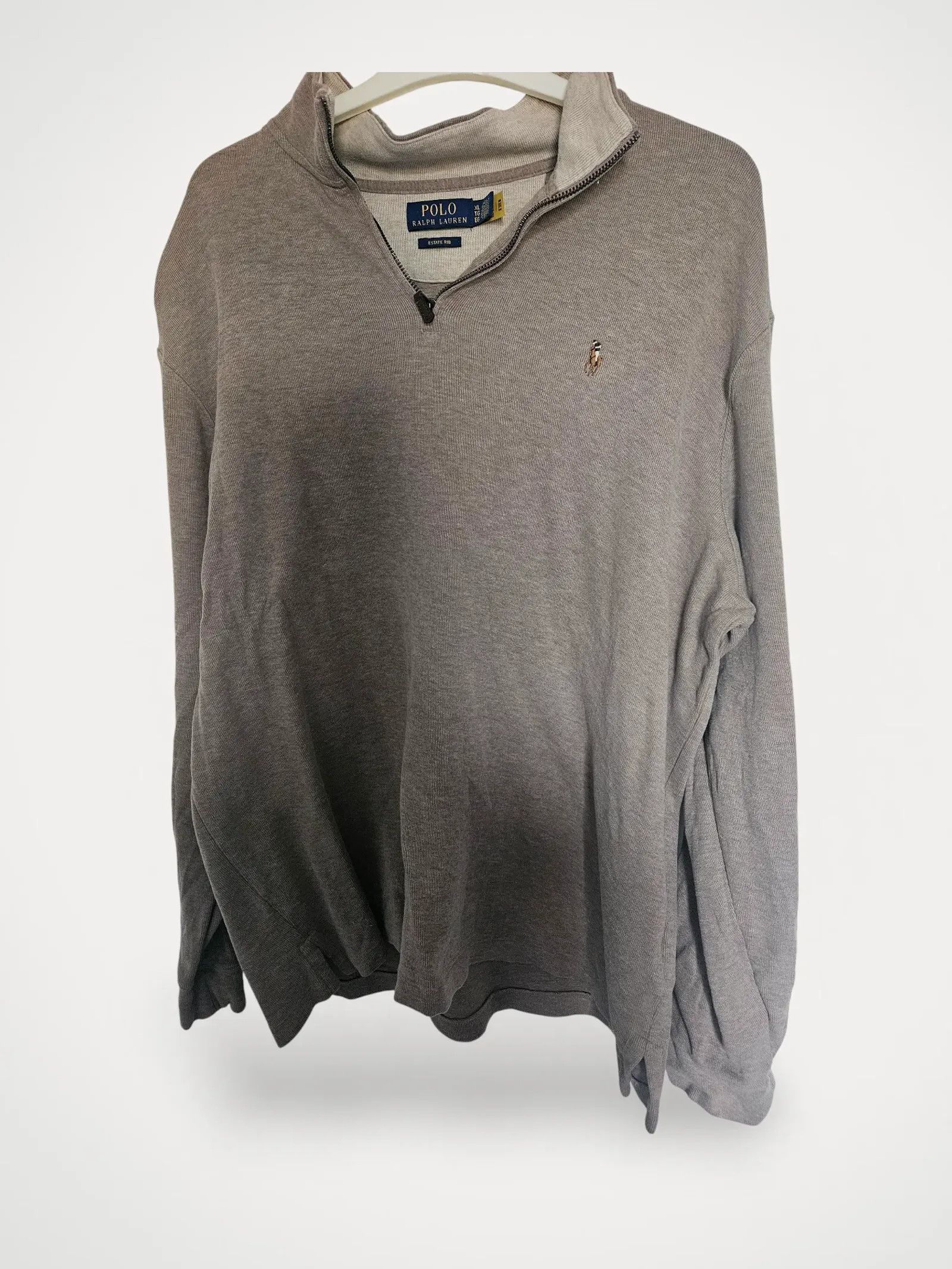 Ralph Lauren Polo Ralph Lauren Estate-Rib Quarter-Zip Pullover Cardigan Size US XL / EU 56 / 4 - 1 Thumbnail