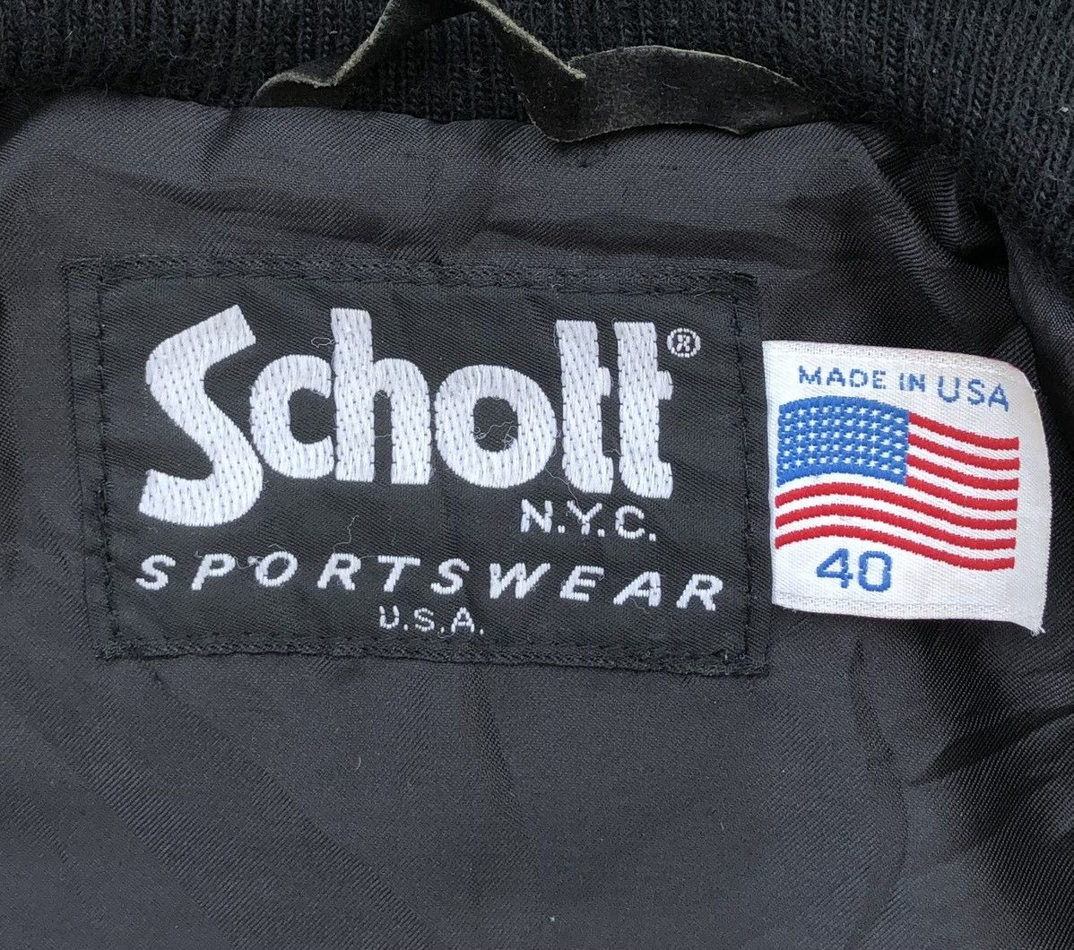 Schott Vintage SCHOTT NYC Suede Leather Bomber Jacket USA 🇺🇸 Size US M / EU 48-50 / 2 - 18 Thumbnail