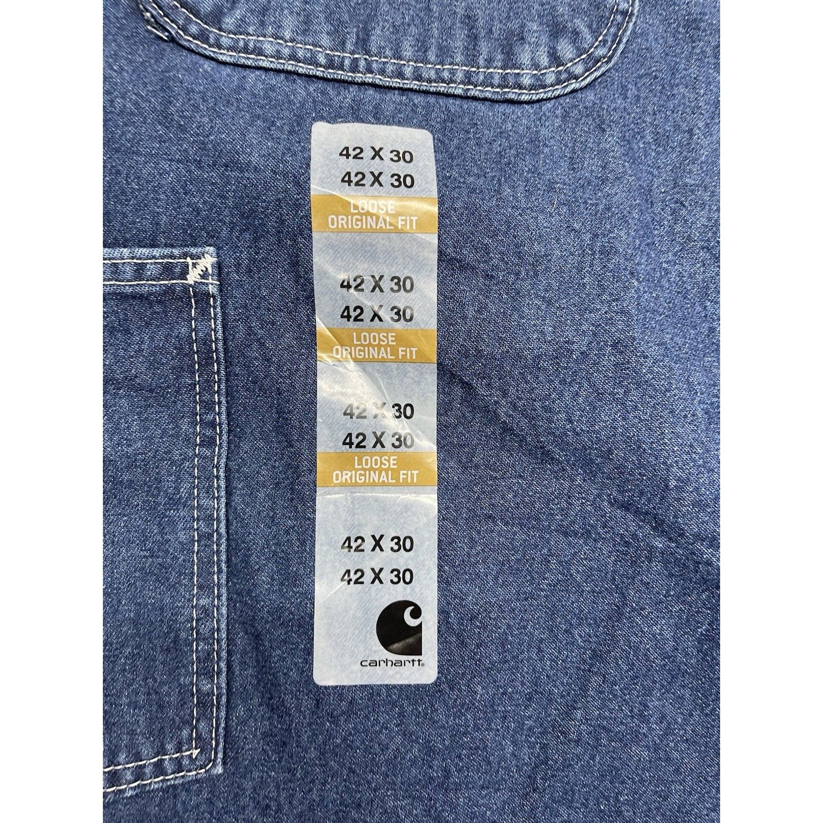 Carhartt Carhartt B13 DST Work Dungaree Toyota Staff NWT 42x30 Loose Size US 40 / EU 56 - 6 Thumbnail