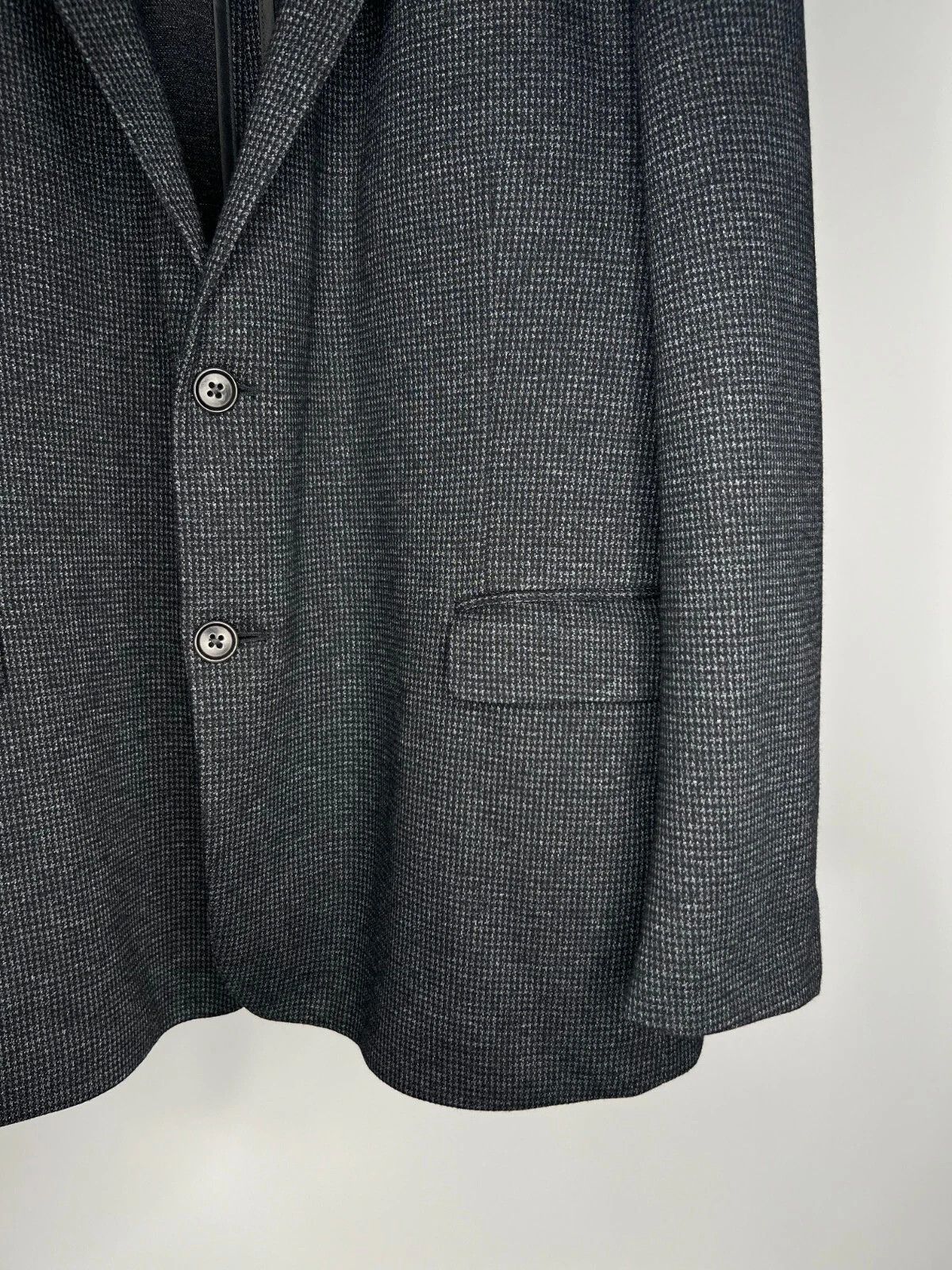 Brooks Brothers Brooks Brothers Regent Fit Houndstooth Dark Grey Blazer Size 48R - 5 Thumbnail