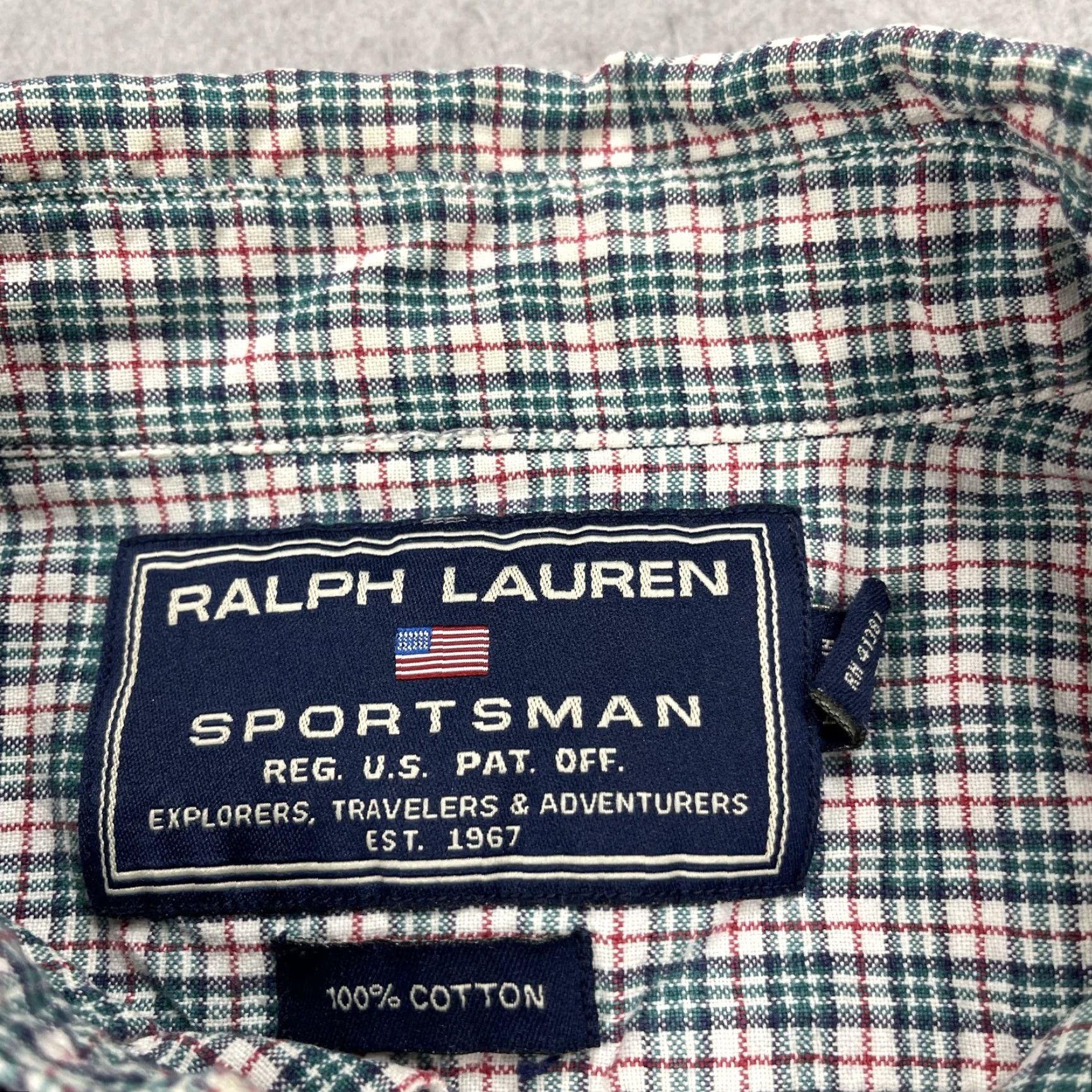 Ralph Lauren VINTAGE Ralph Lauren Sportsman Shirt Mens M Green Check Flannel Cotton 90s Size US M / EU 48-50 / 2 - 4 Thumbnail