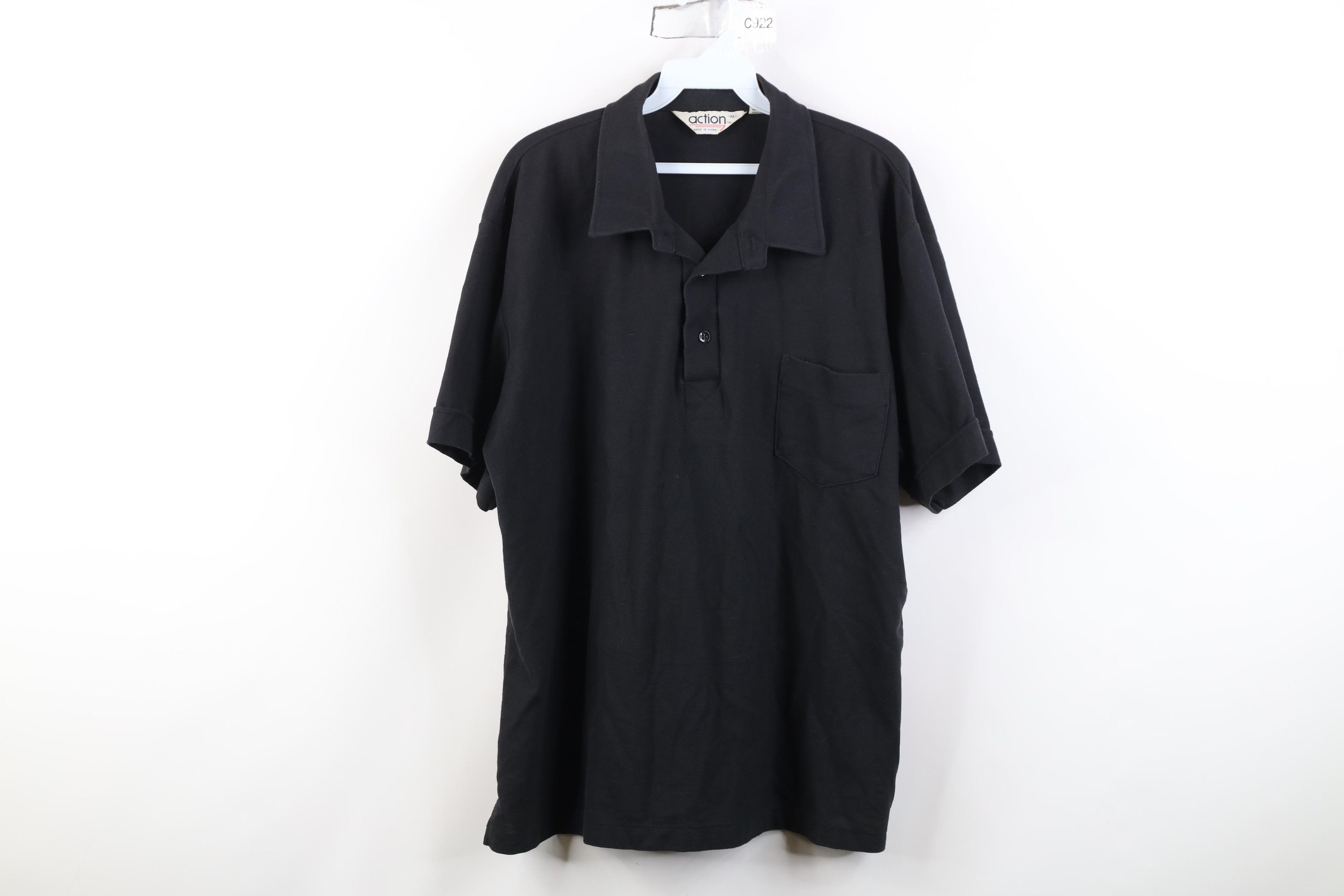 Vintage Vtg 70s 80s Streetwear Knit Collared Golf Polo Shirt Black Size US XL / EU 56 / 4 - 1 Thumbnail