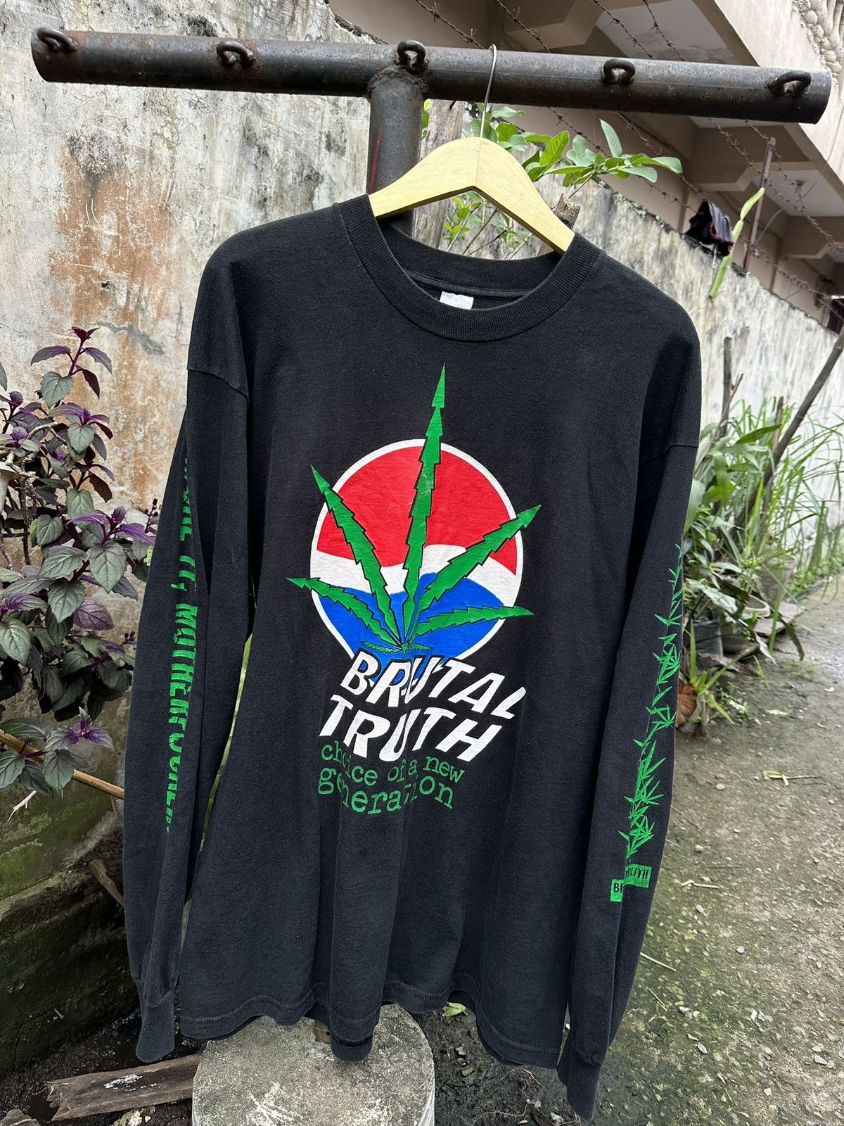 image of Band Tees x Vintage 1994 Brutal Truth Choice Of A New Generation in Black, Men's (Size XL)