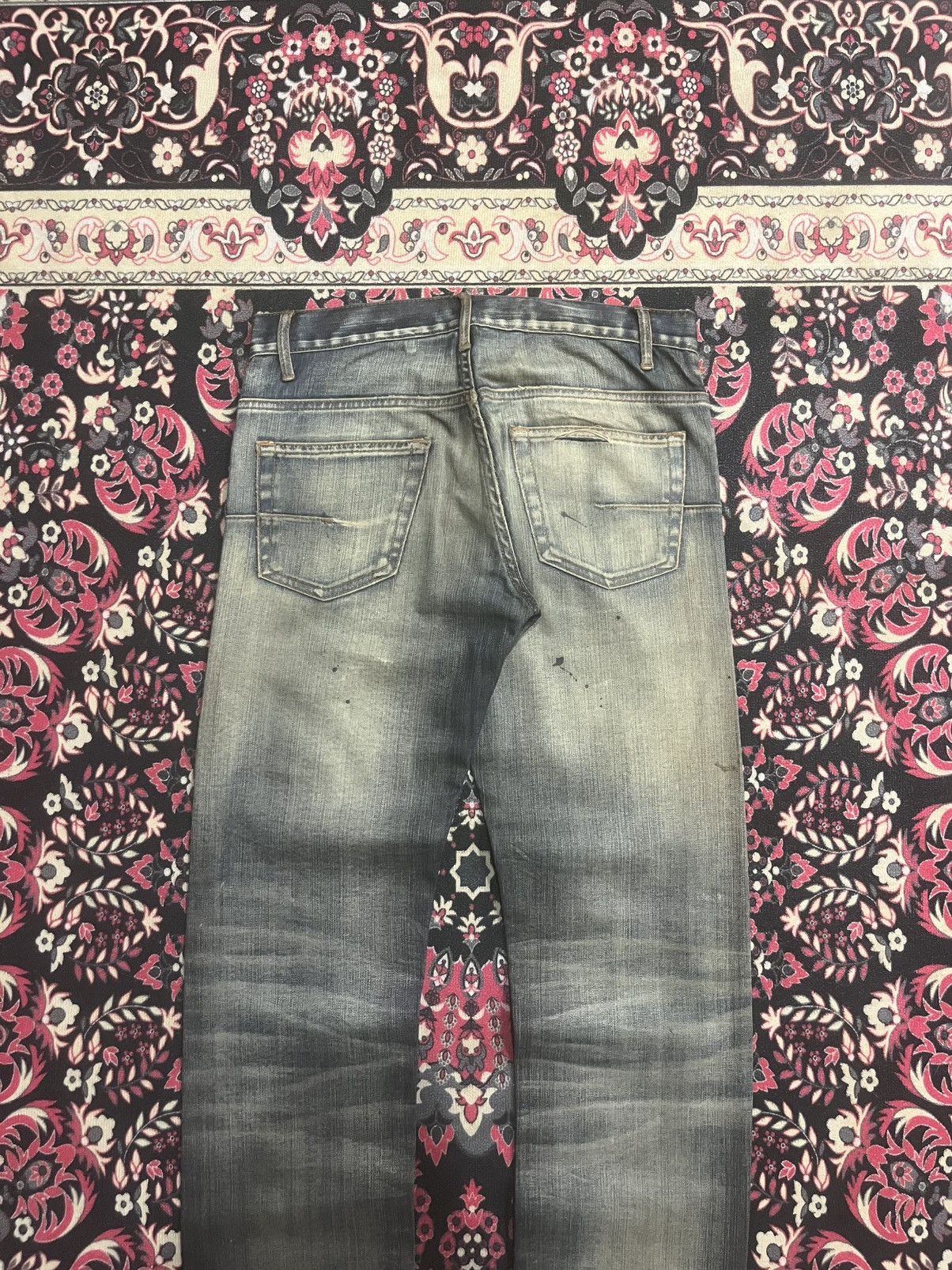 Dior Christian Dior Homme Distressed Mud Washed Jeans Size US 27 - 8 Thumbnail