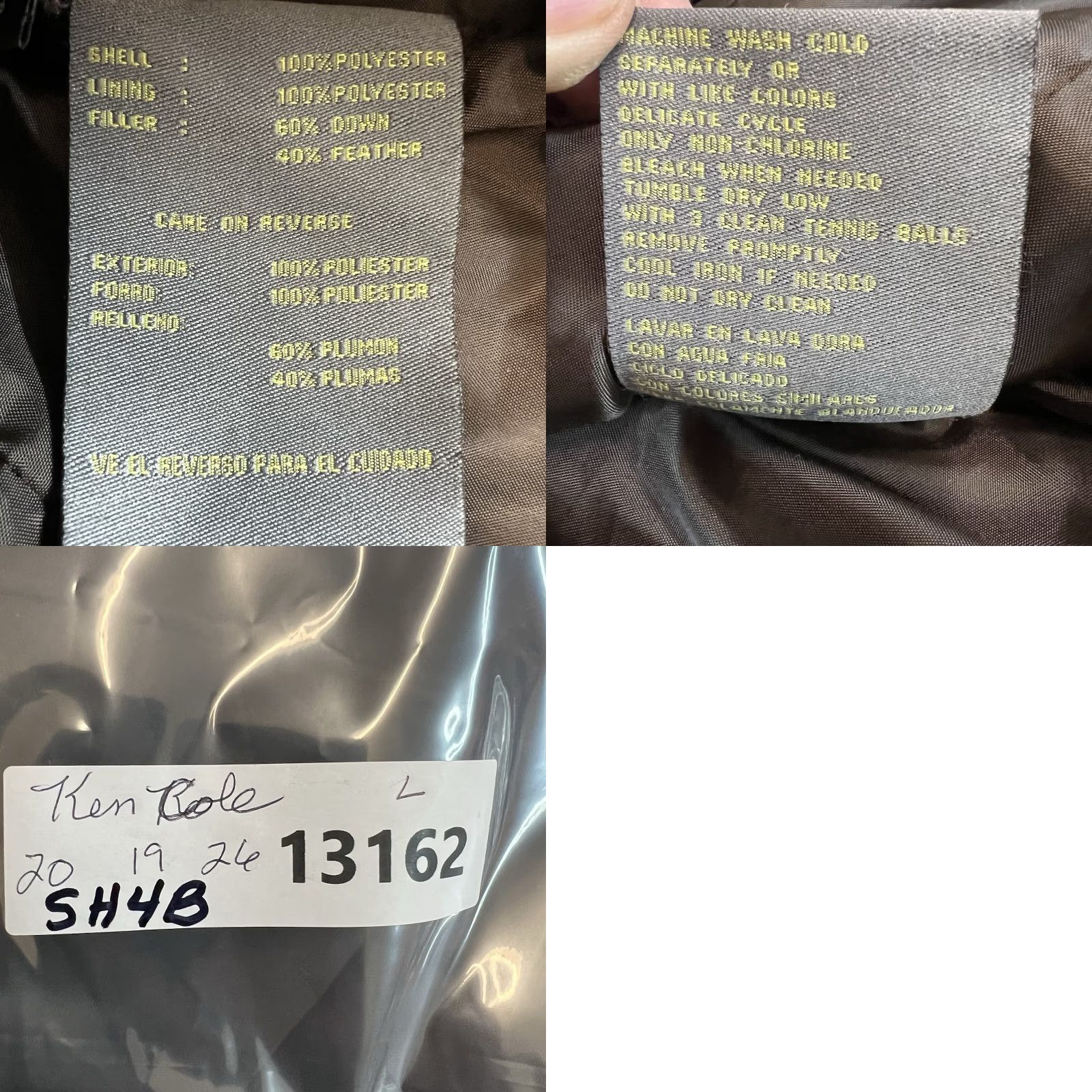 Kenneth Cole Kenneth Cole Reaction Downed Puffer Jacket Womens Size L Brown Size L / US 10 / IT 46 - 8 Thumbnail