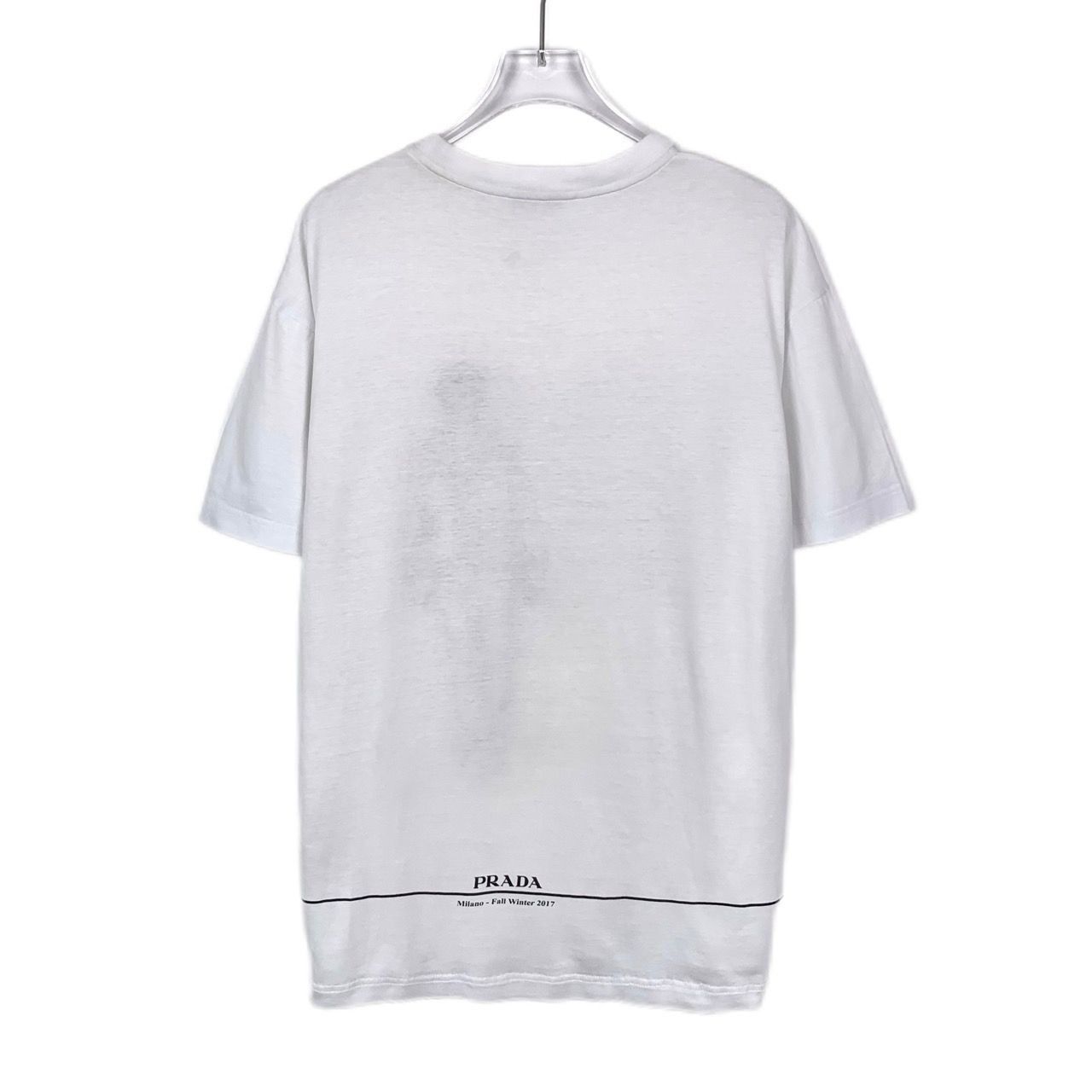 Prada Prada Portrait Print Round-Neck White Cotton Short-Sleeve T- Size US M / EU 48-50 / 2 - 8 Thumbnail