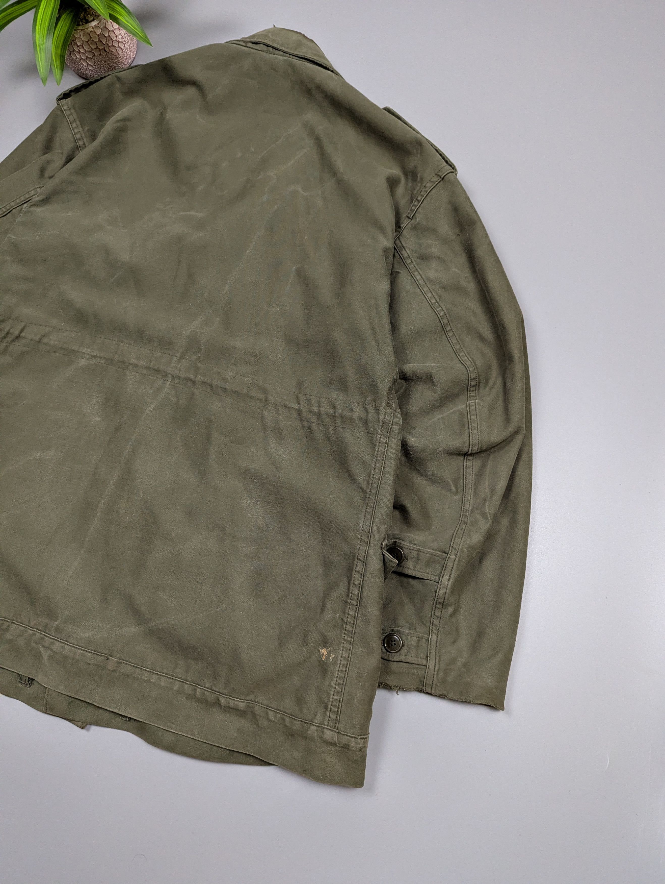 Vintage 1980s Dutch Army Field Jacket Military Cotton Utility Coat Size US M / EU 48-50 / 2 - 15 Thumbnail