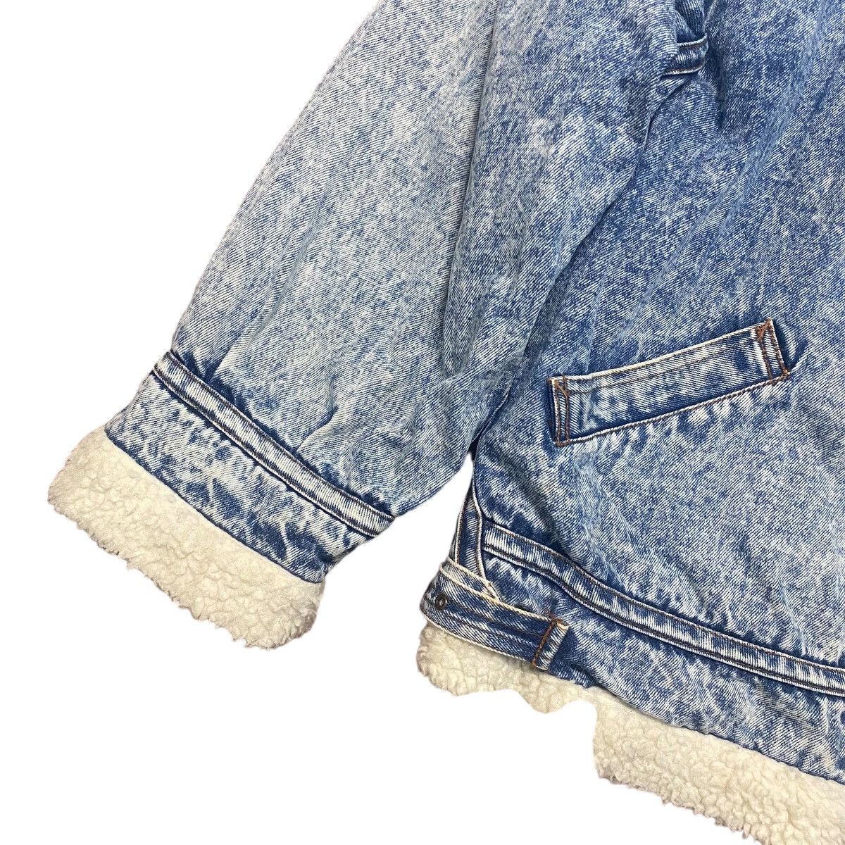 Japanese Brand Sherpa Denim Jacket Acid Wash Vintage Hacienda Winter Size US L / EU 52-54 / 3 - 4 Thumbnail