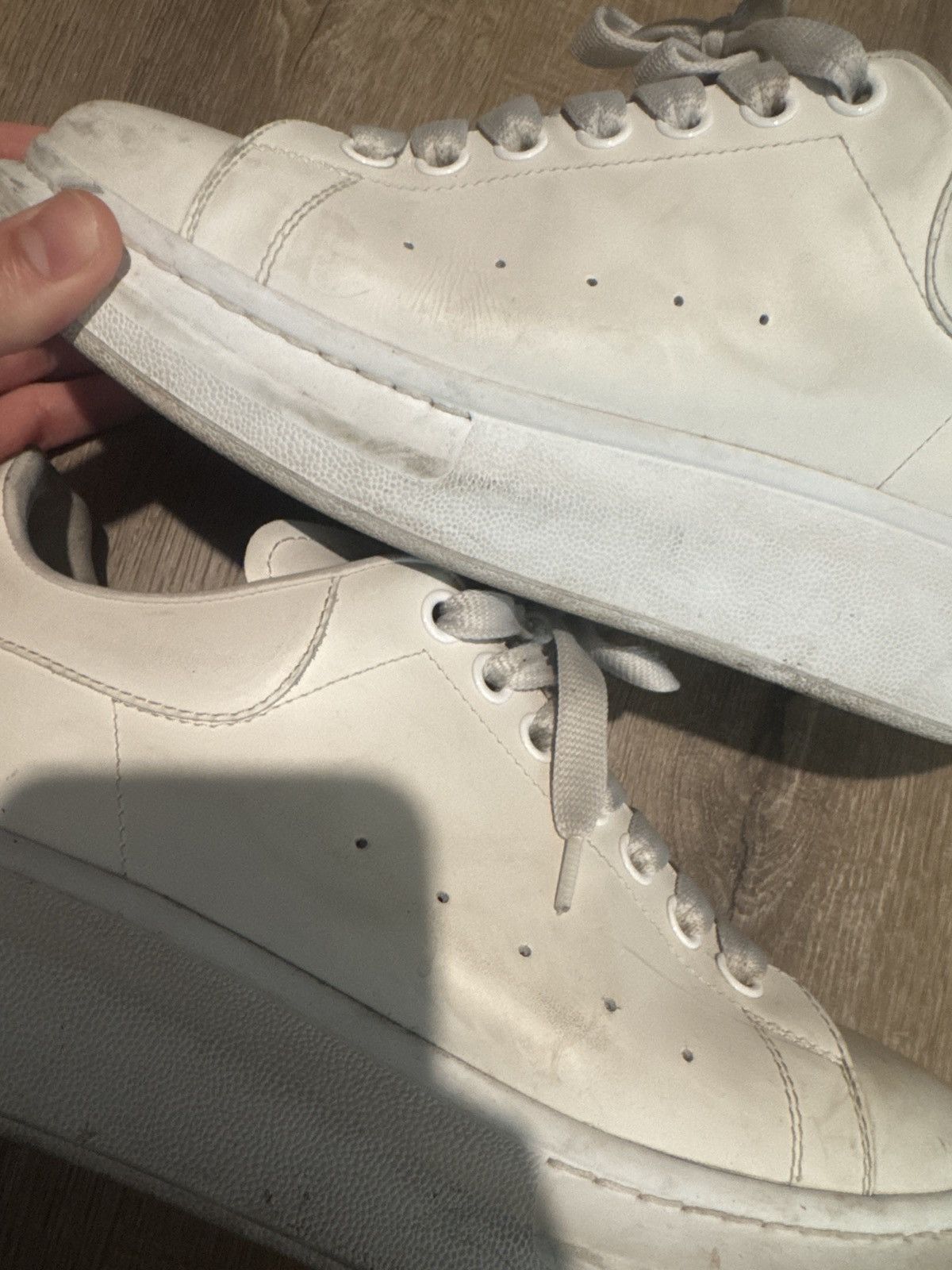 Alexander McQueen Alexander McQueen Oversized Sneakers (all white) Size US 9 / EU 42 - 6 Thumbnail